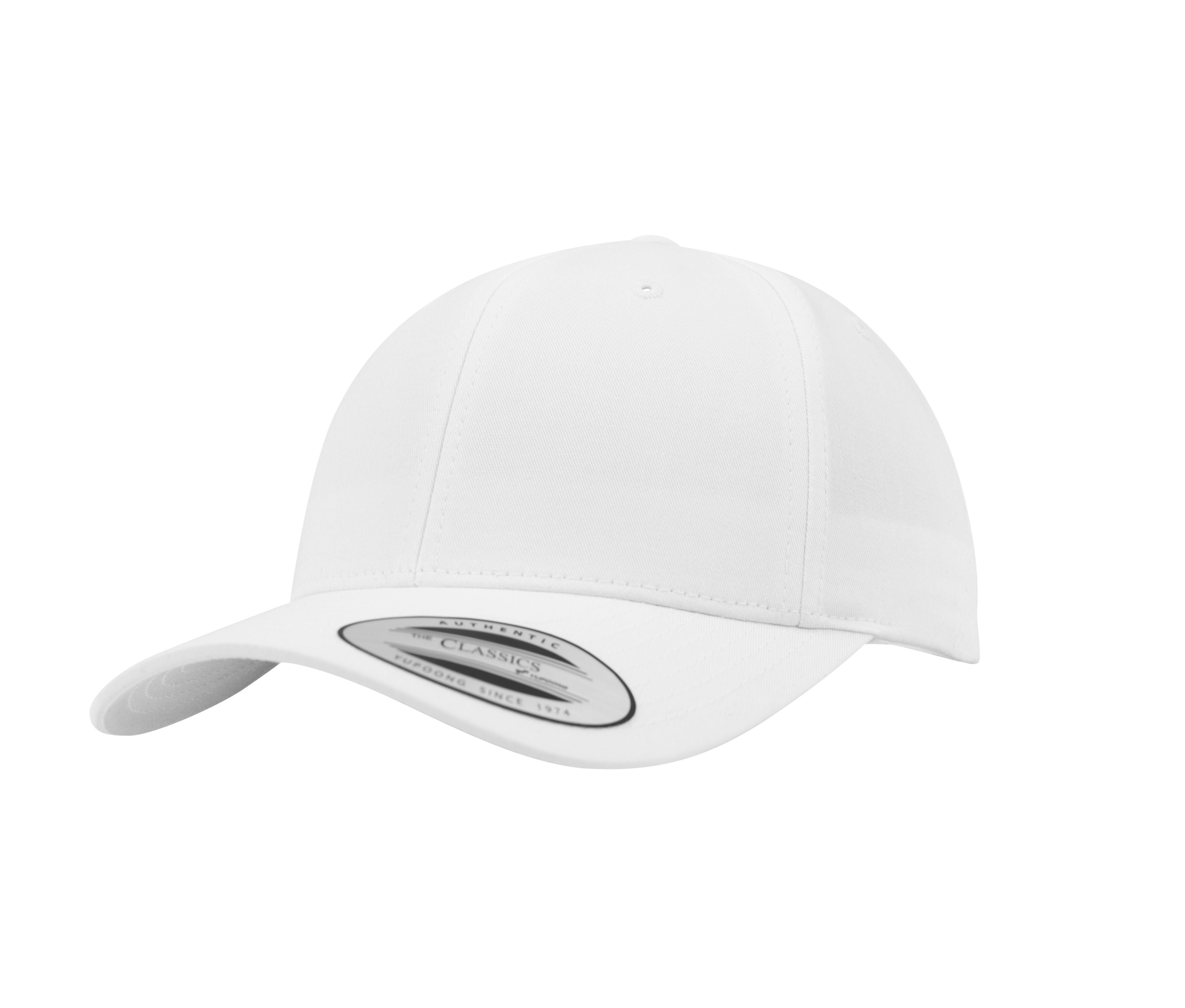 Casquette Snapback Visière Incurvée - White