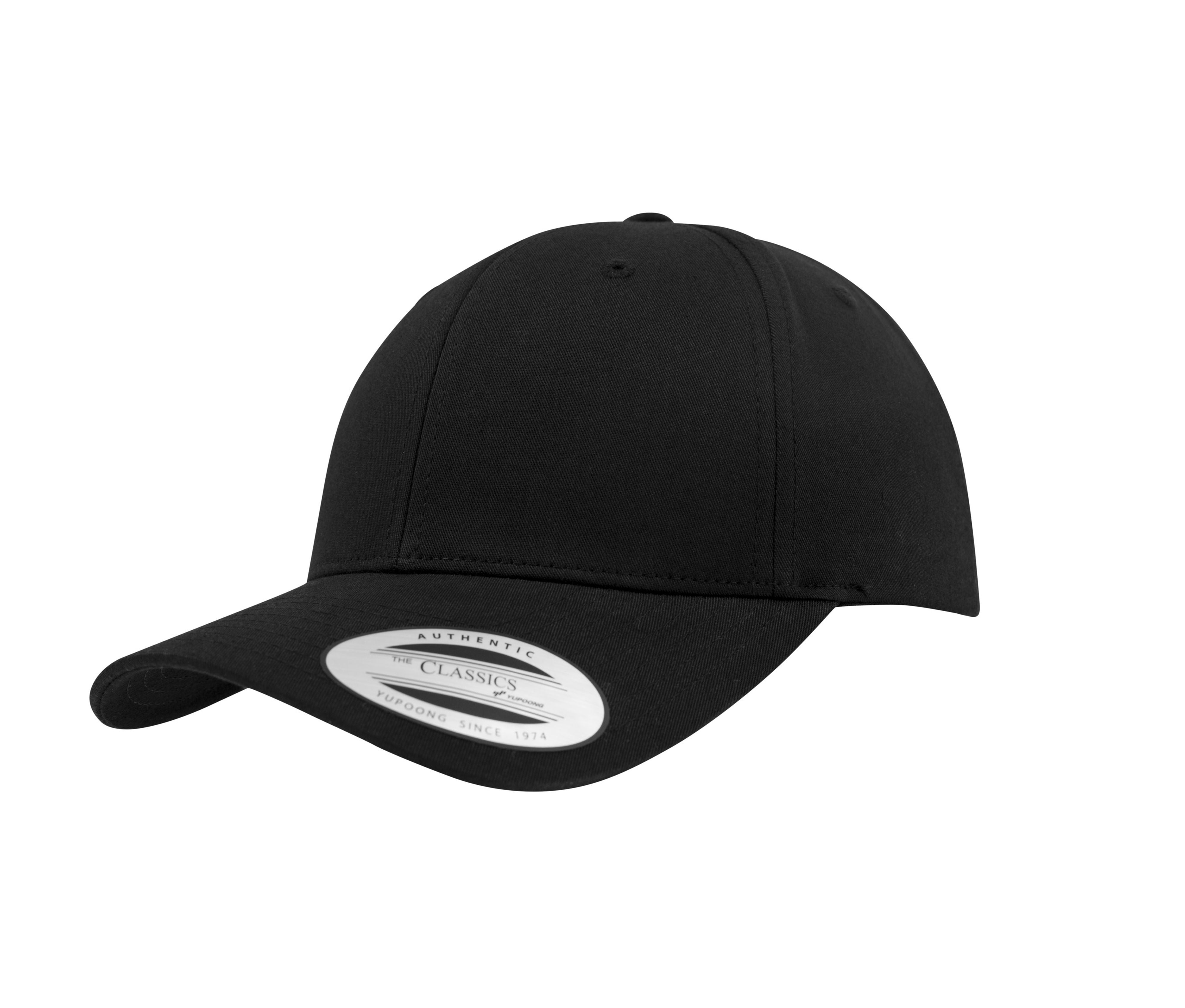 Casquette Snapback Visière Incurvée - Black