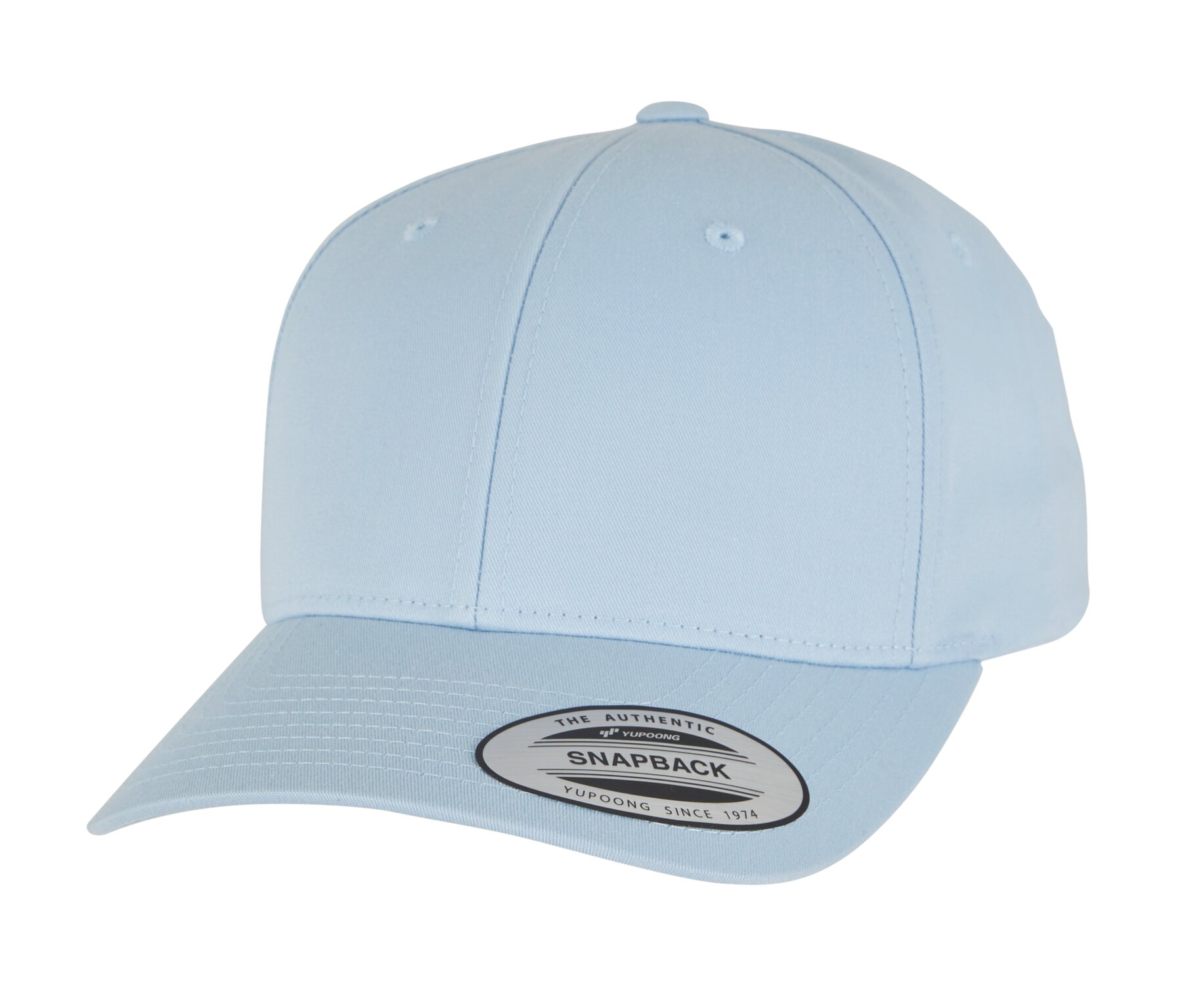Casquette Snapback Visière Incurvée - Light Blue