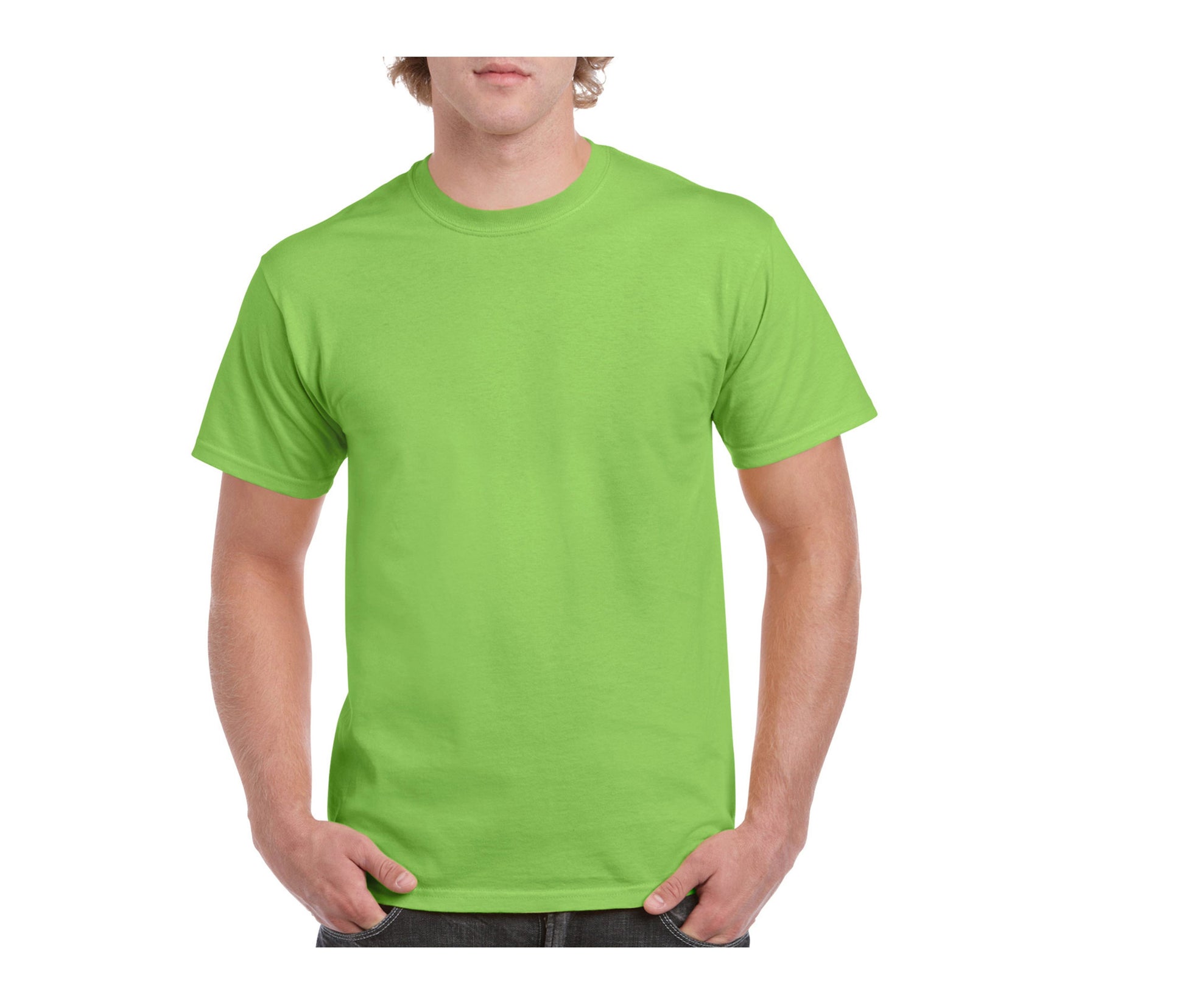 Tee-Shirt Col Rond 180 - Lime