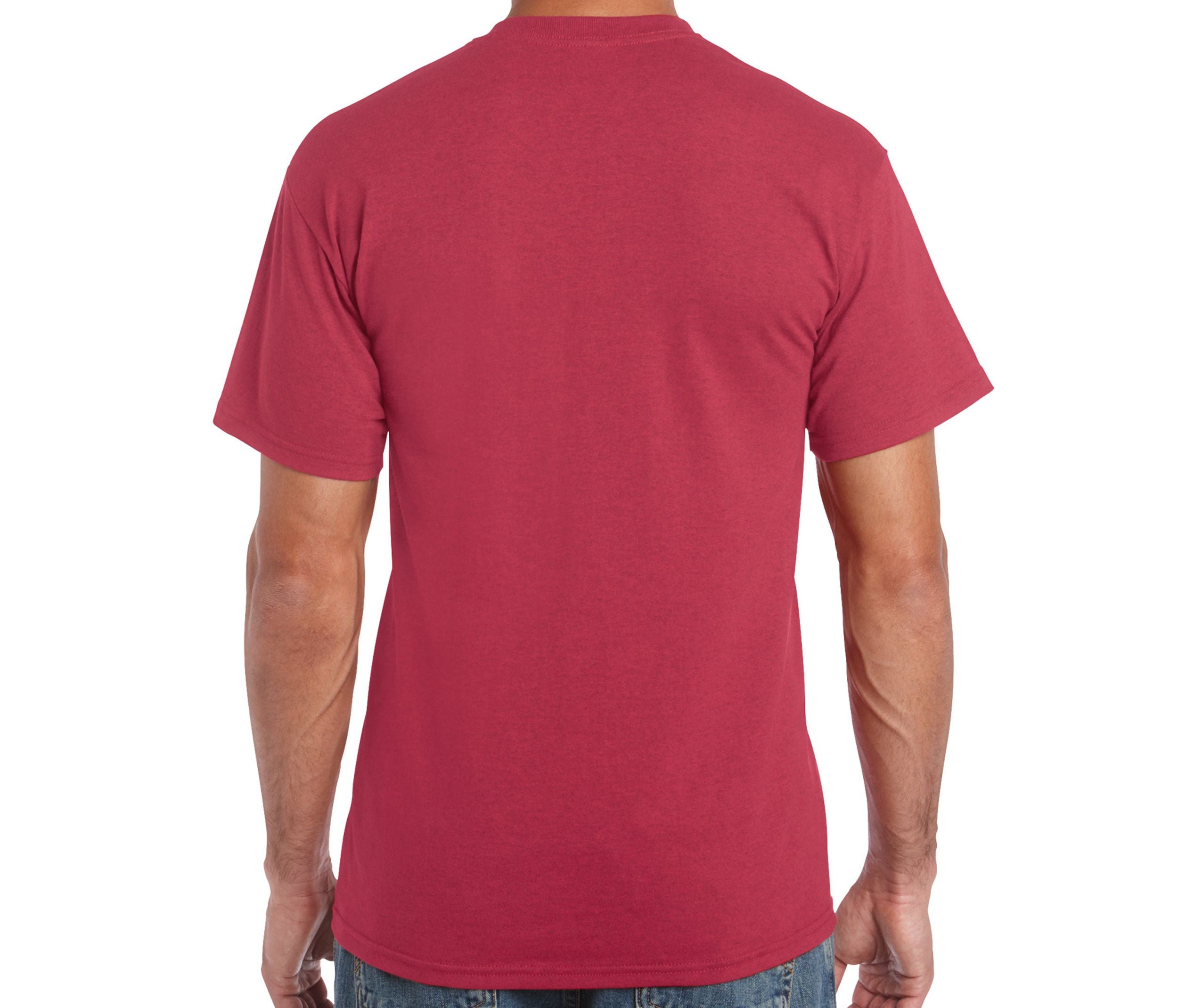 Tee-Shirt Col Rond 180 - Antique Cherry Red