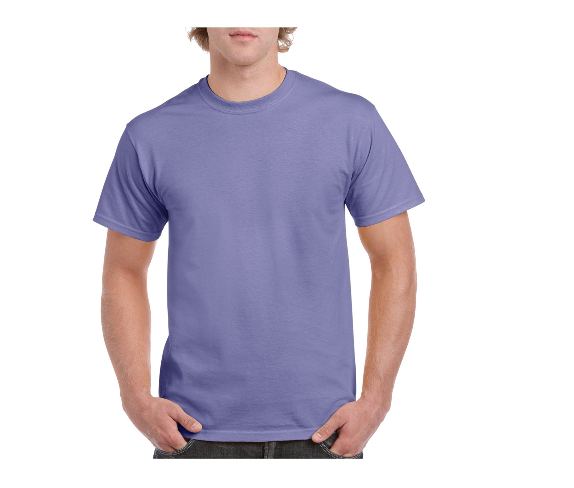 Tee-Shirt Col Rond 180 - Violet