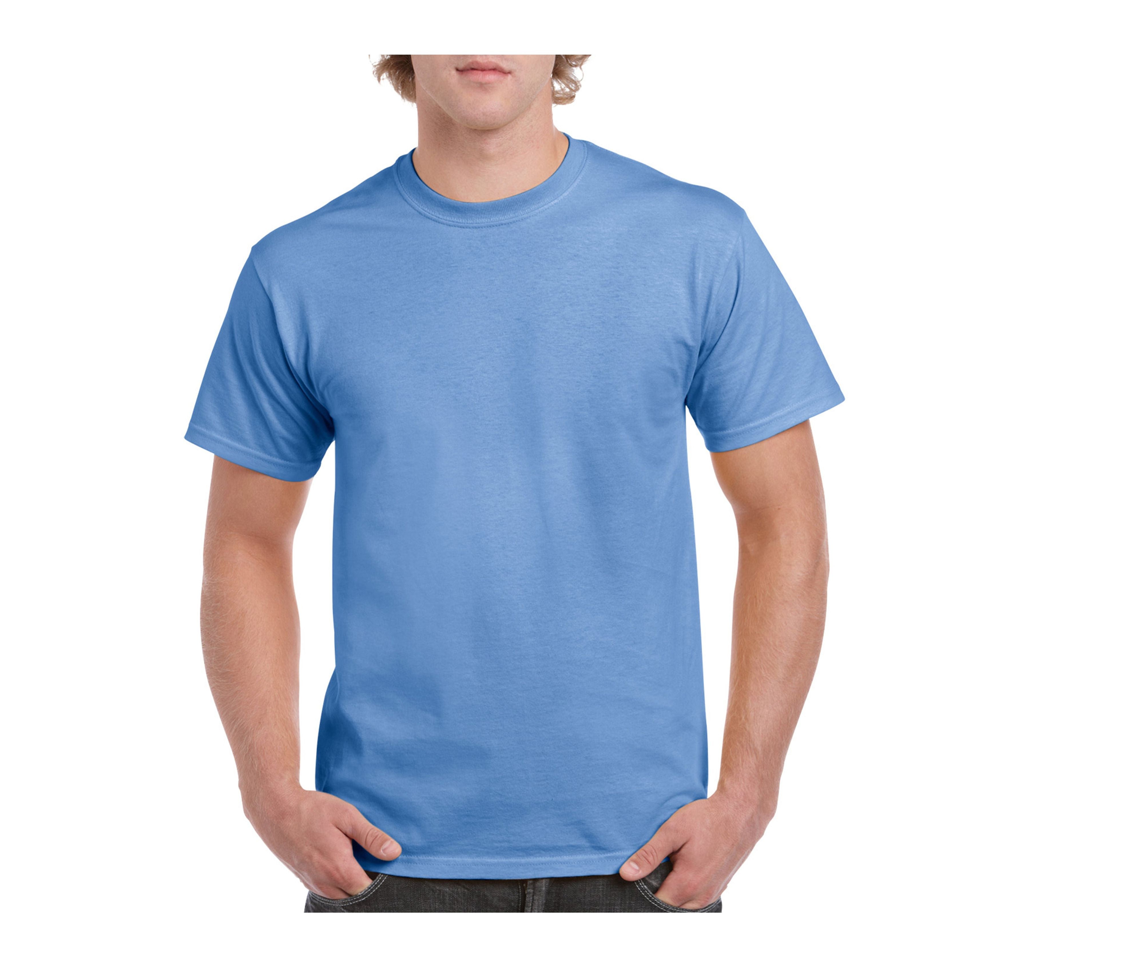 Tee-Shirt Col Rond 180 - Carolina Blue