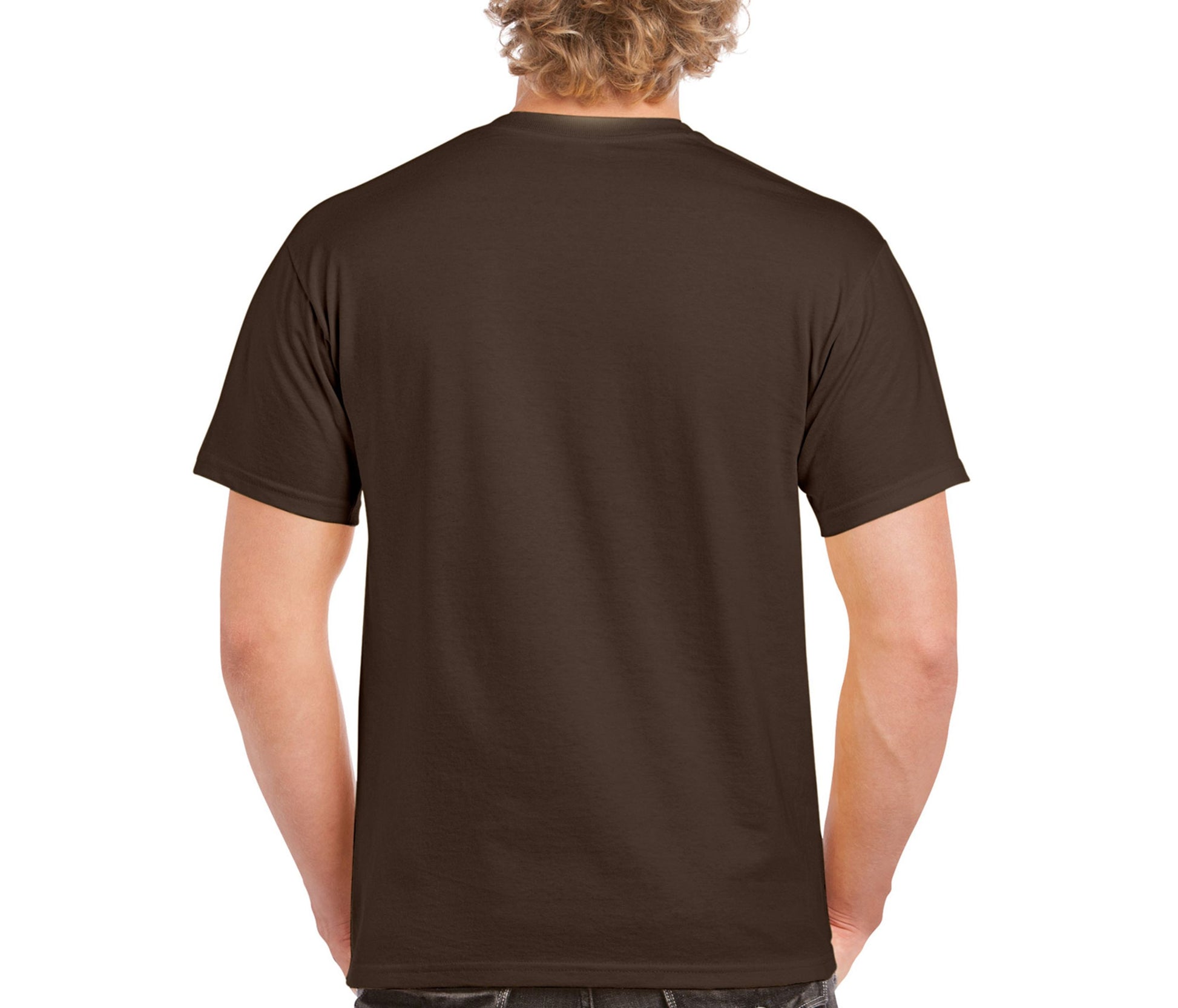 Tee-Shirt Col Rond 180 - Dark Chocolate