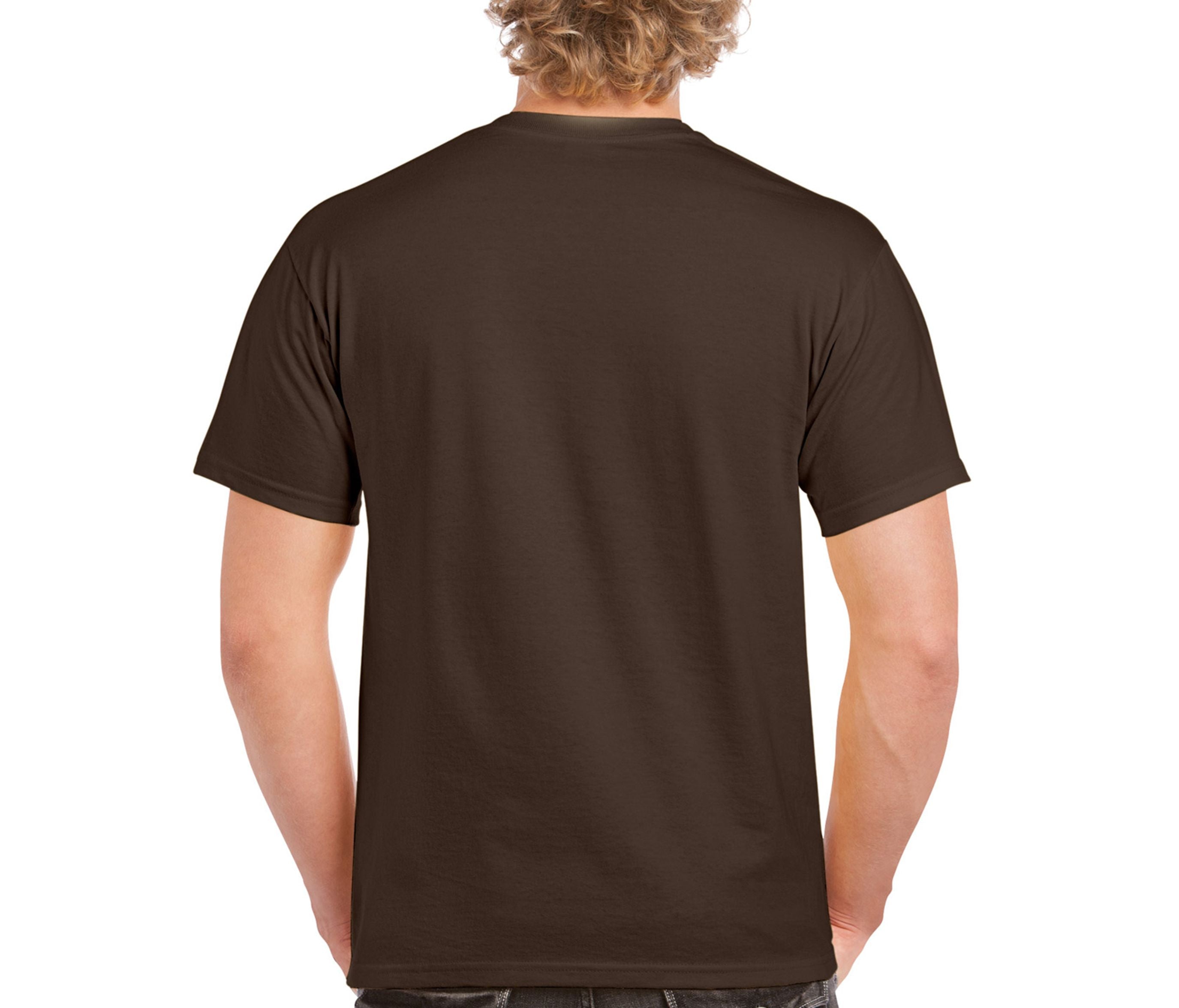 Tee-Shirt Col Rond 180 - Dark Chocolate