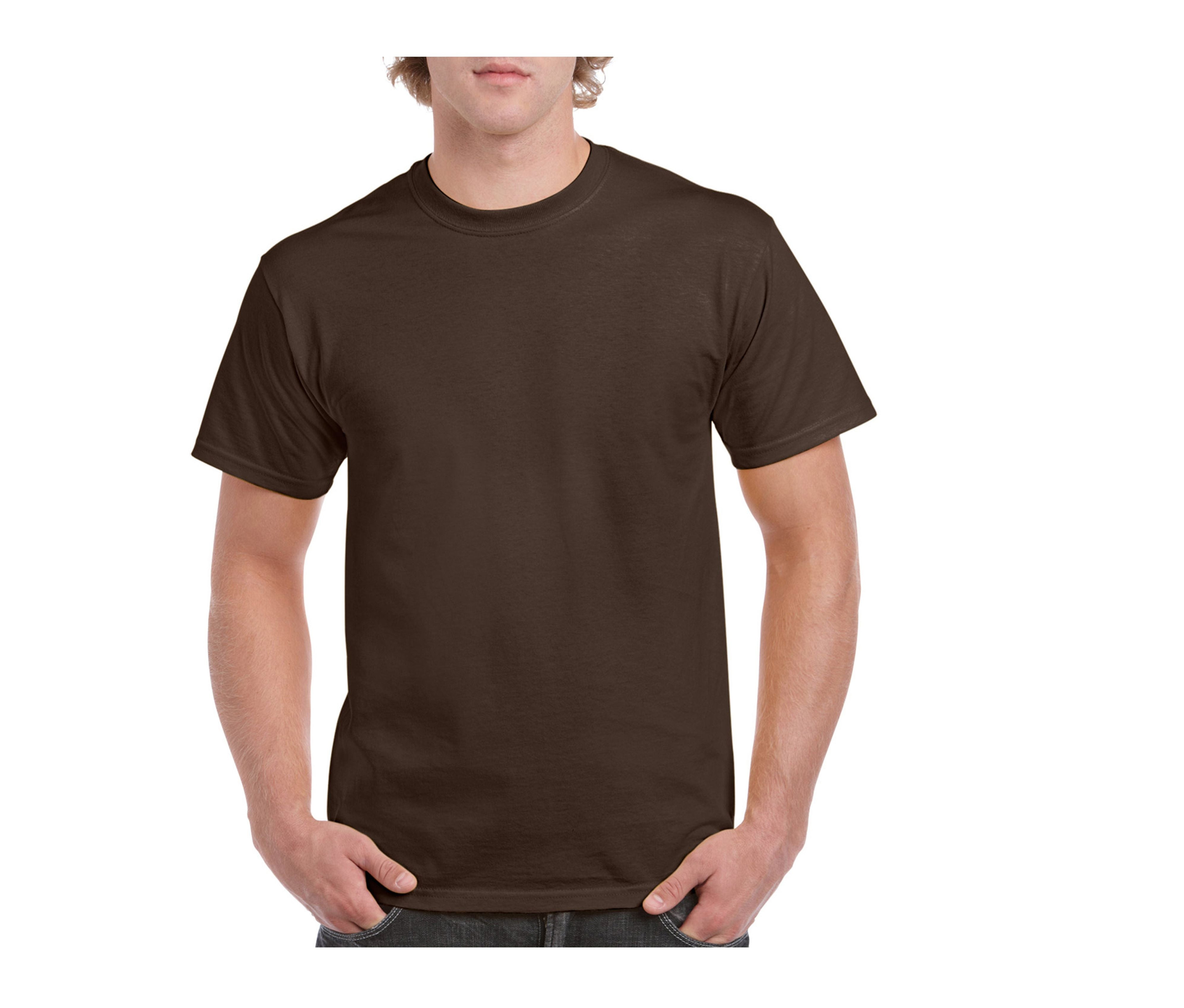 Tee-Shirt Col Rond 180 - Dark Chocolate