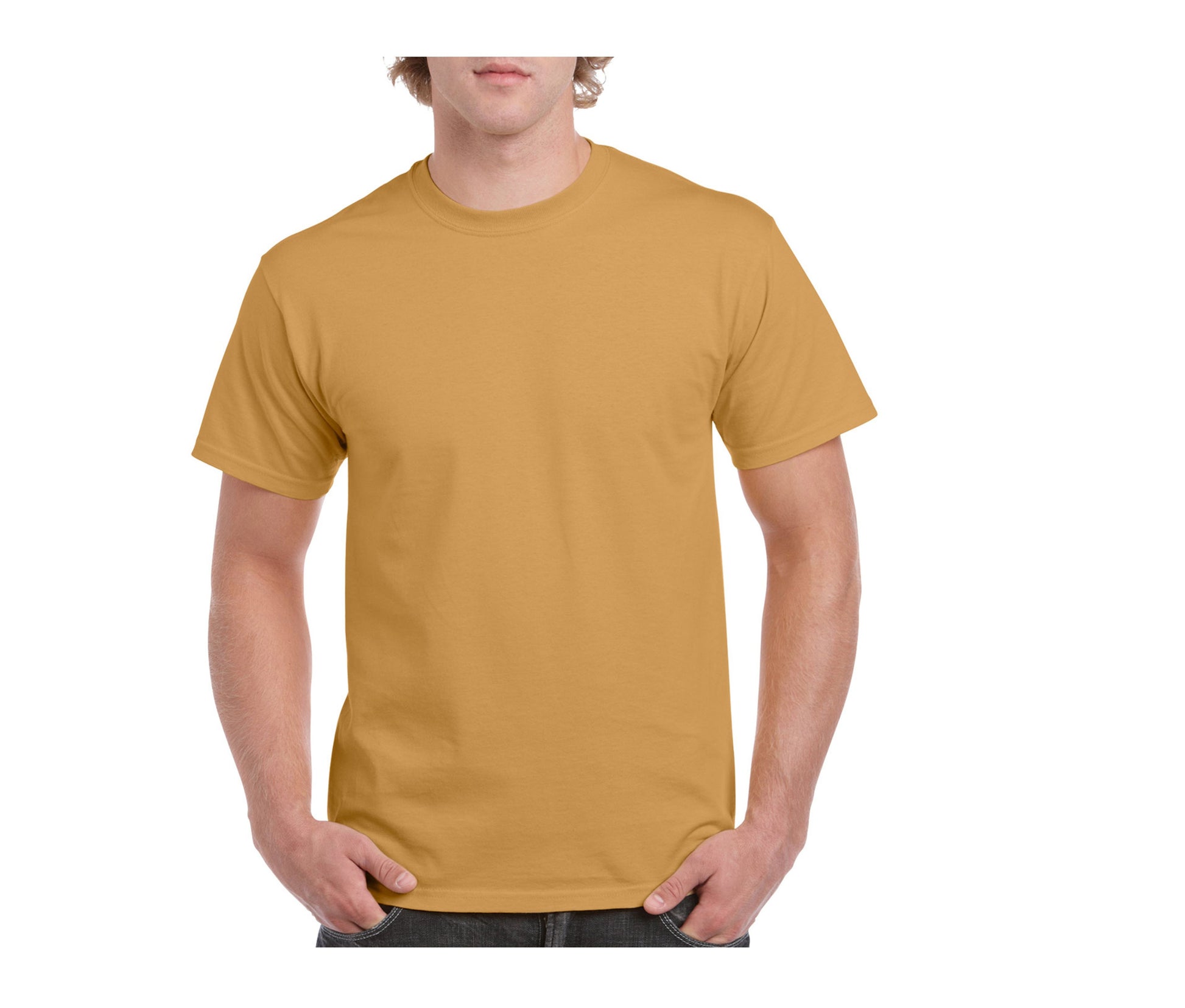 Tee-Shirt Col Rond 180 - Old Gold