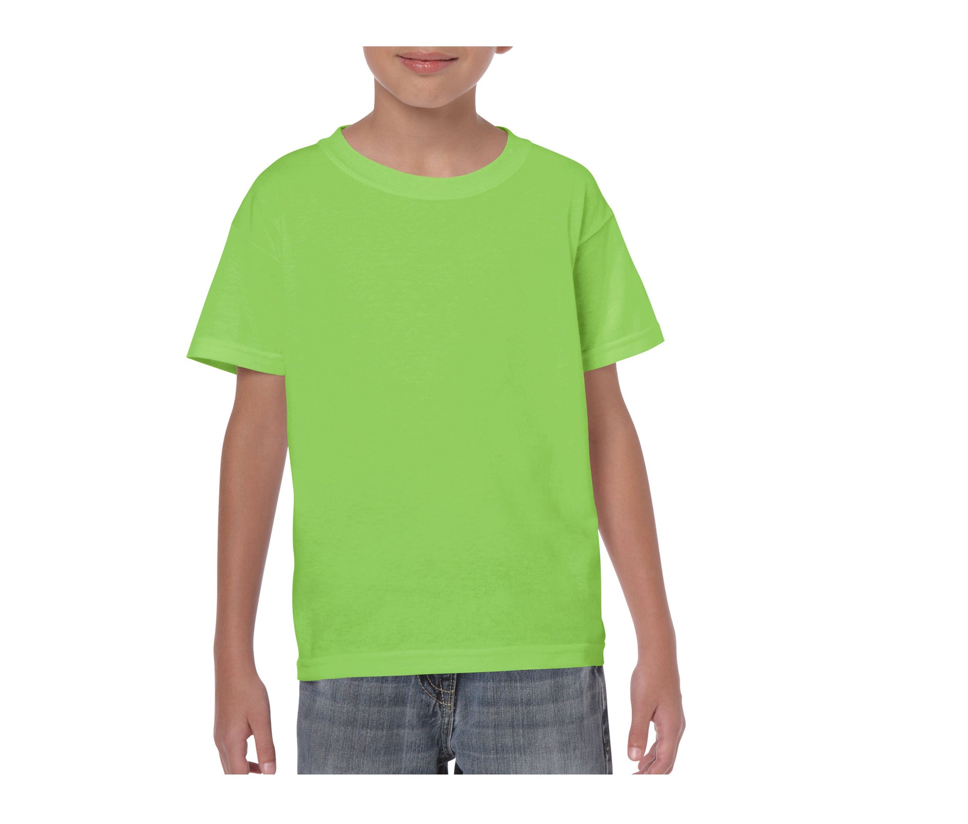 Tee-Shirt Col Rond 180 - Lime