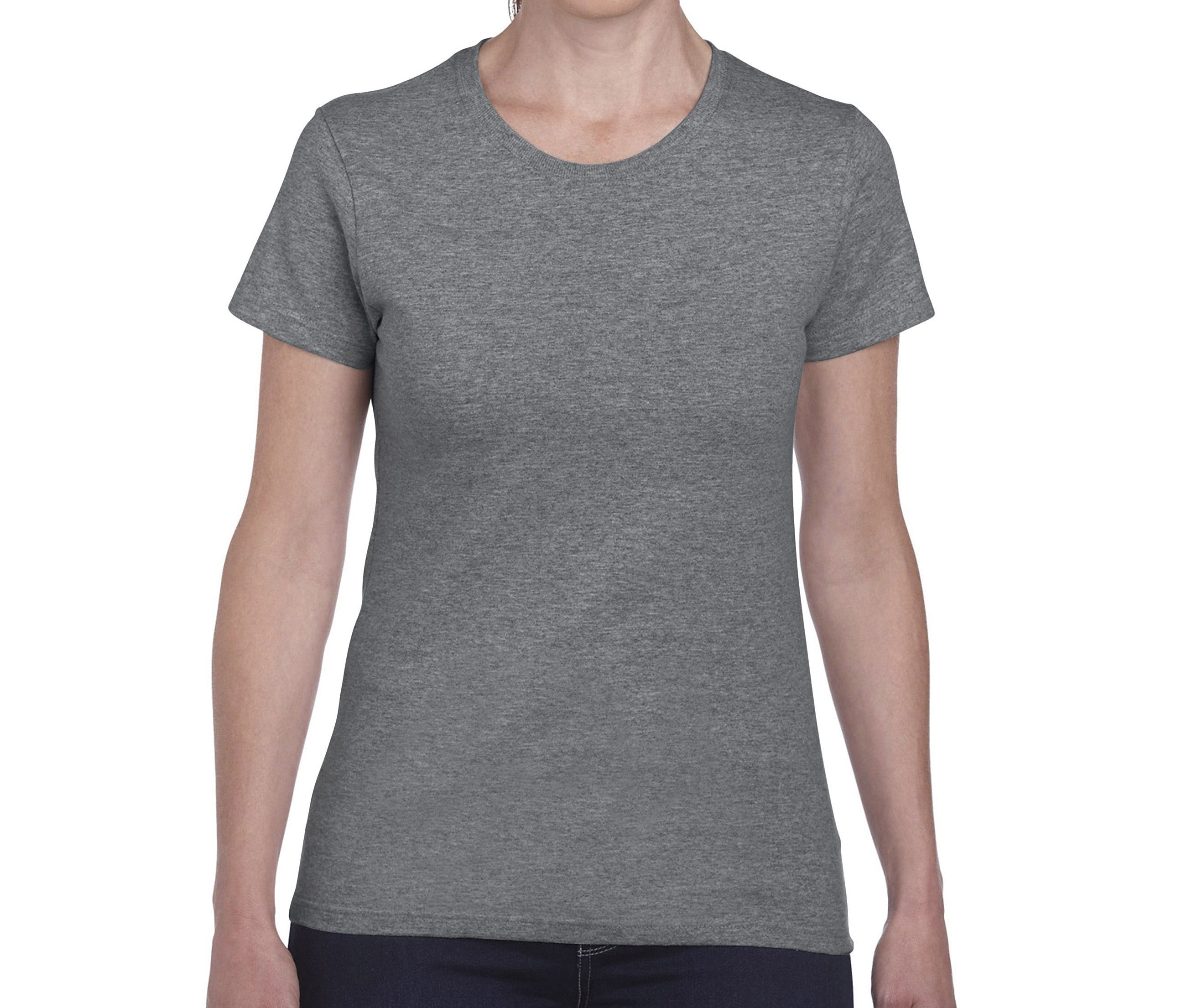 Tee-Shirt Col Rond 180 Femme - Graphite Heather