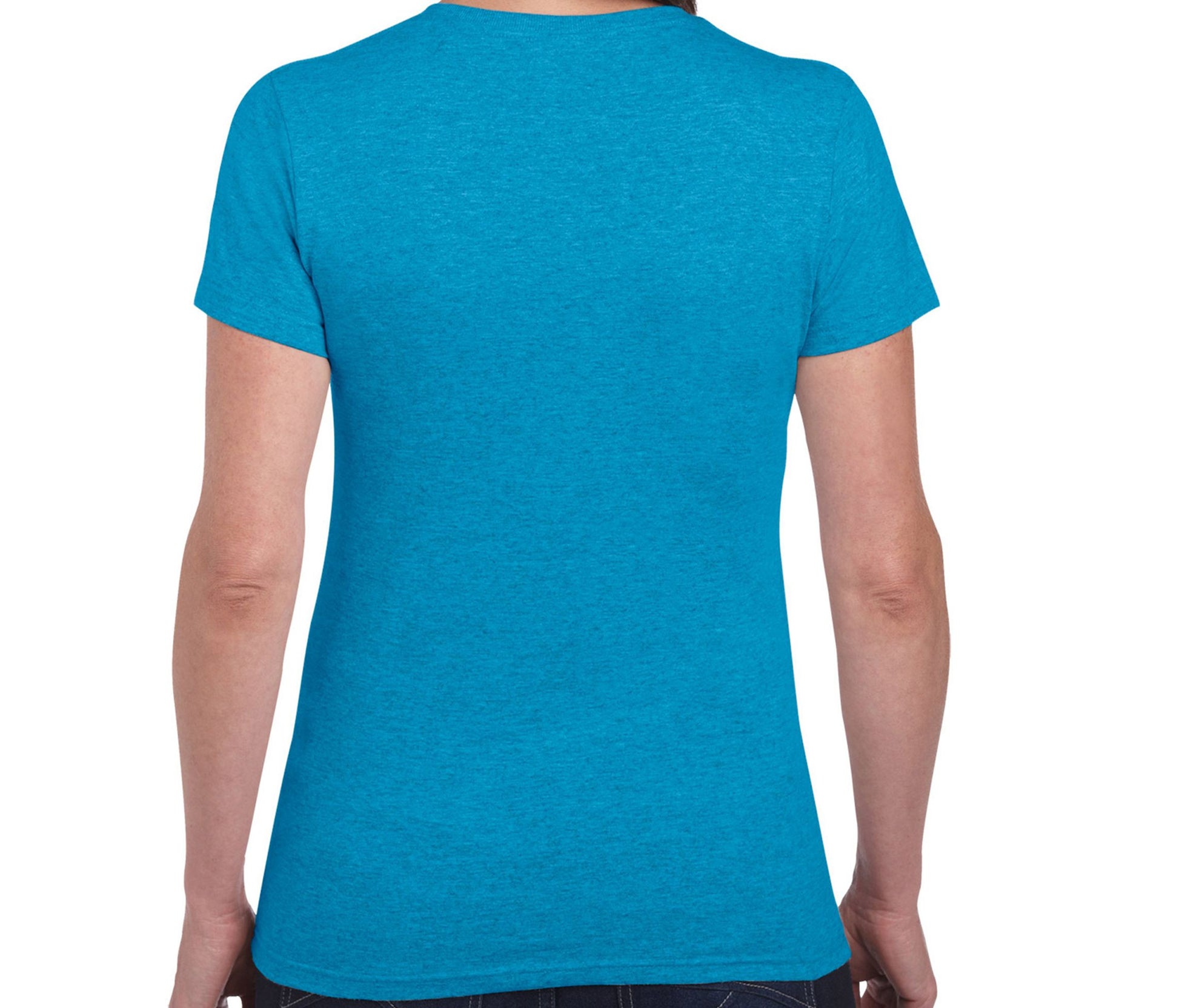 Tee-Shirt Col Rond 180 Femme - Heather Sapphire