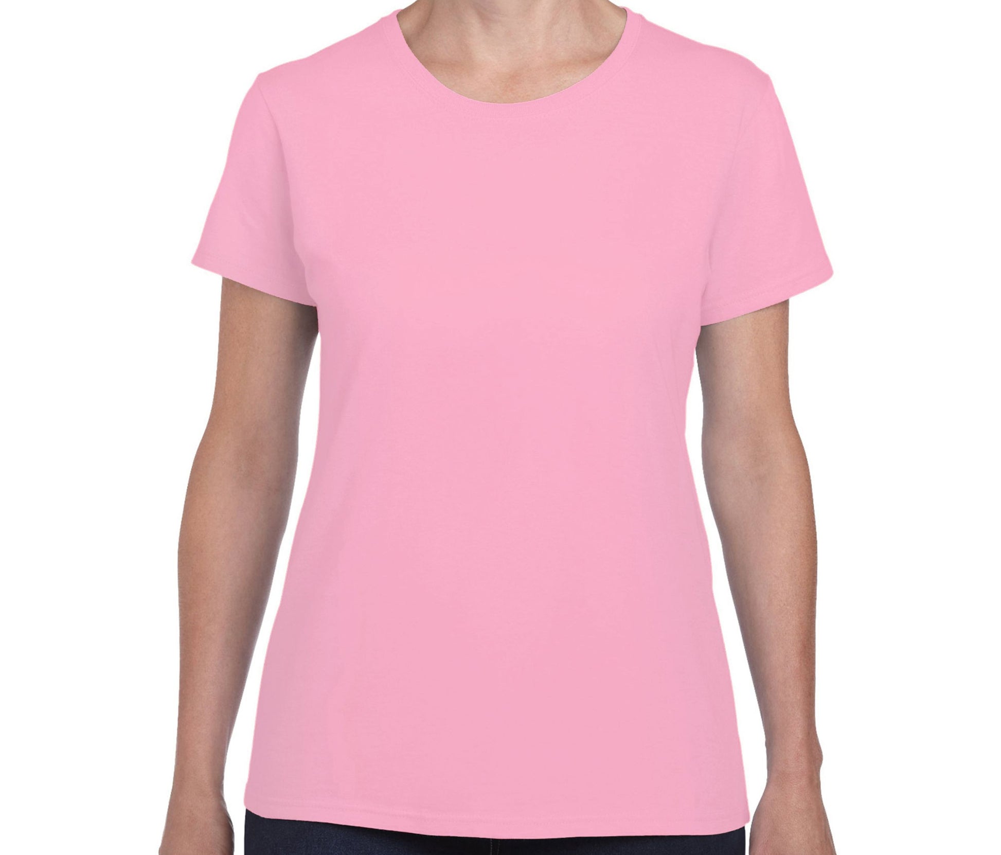Tee-Shirt Col Rond 180 Femme - Light Pink