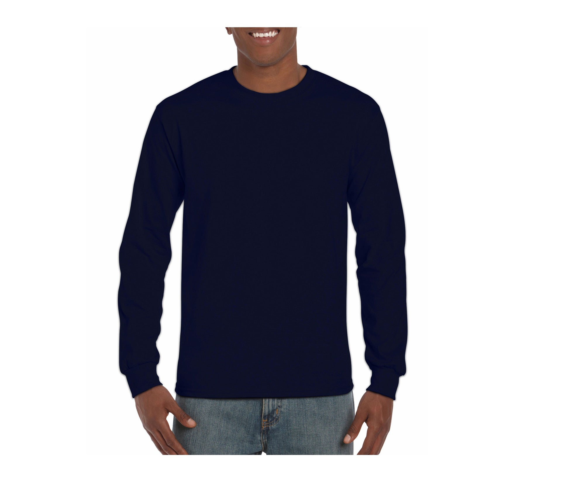 Tee-Shirt Manches Longues 200 - Navy