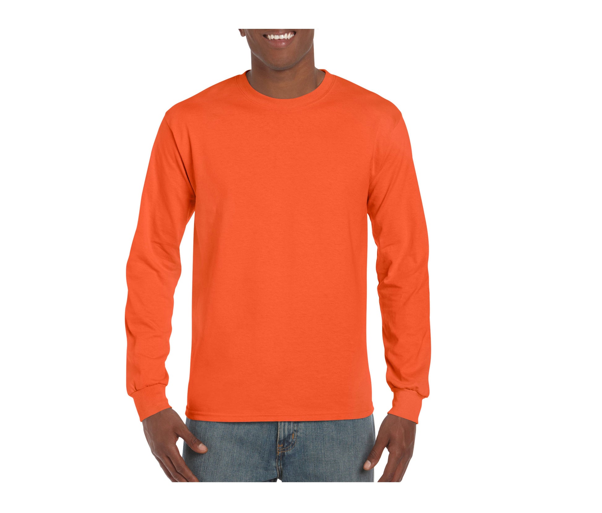 Tee-Shirt Manches Longues 200 - Orange