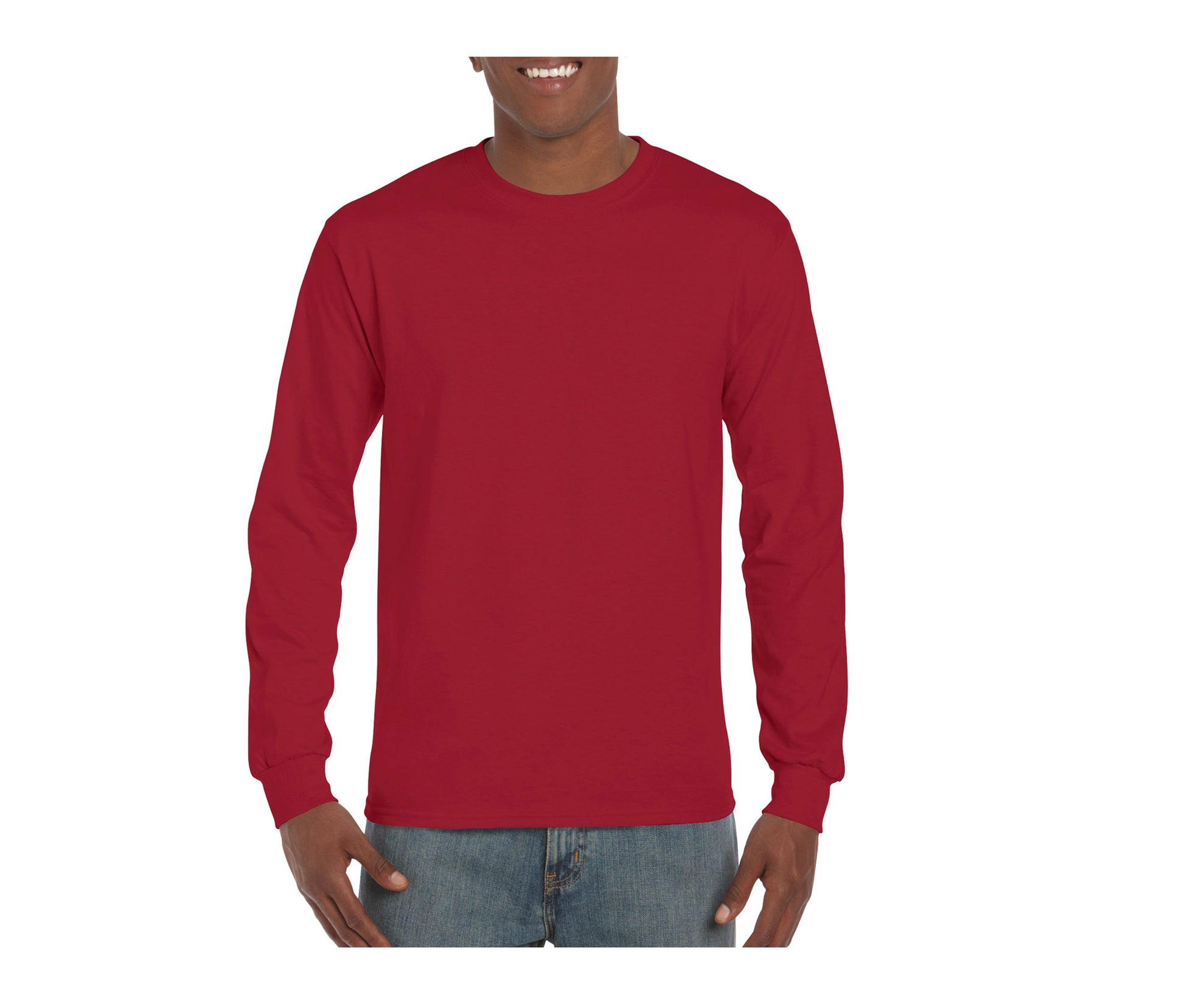 Tee-Shirt Manches Longues 200 - Cardinal Red