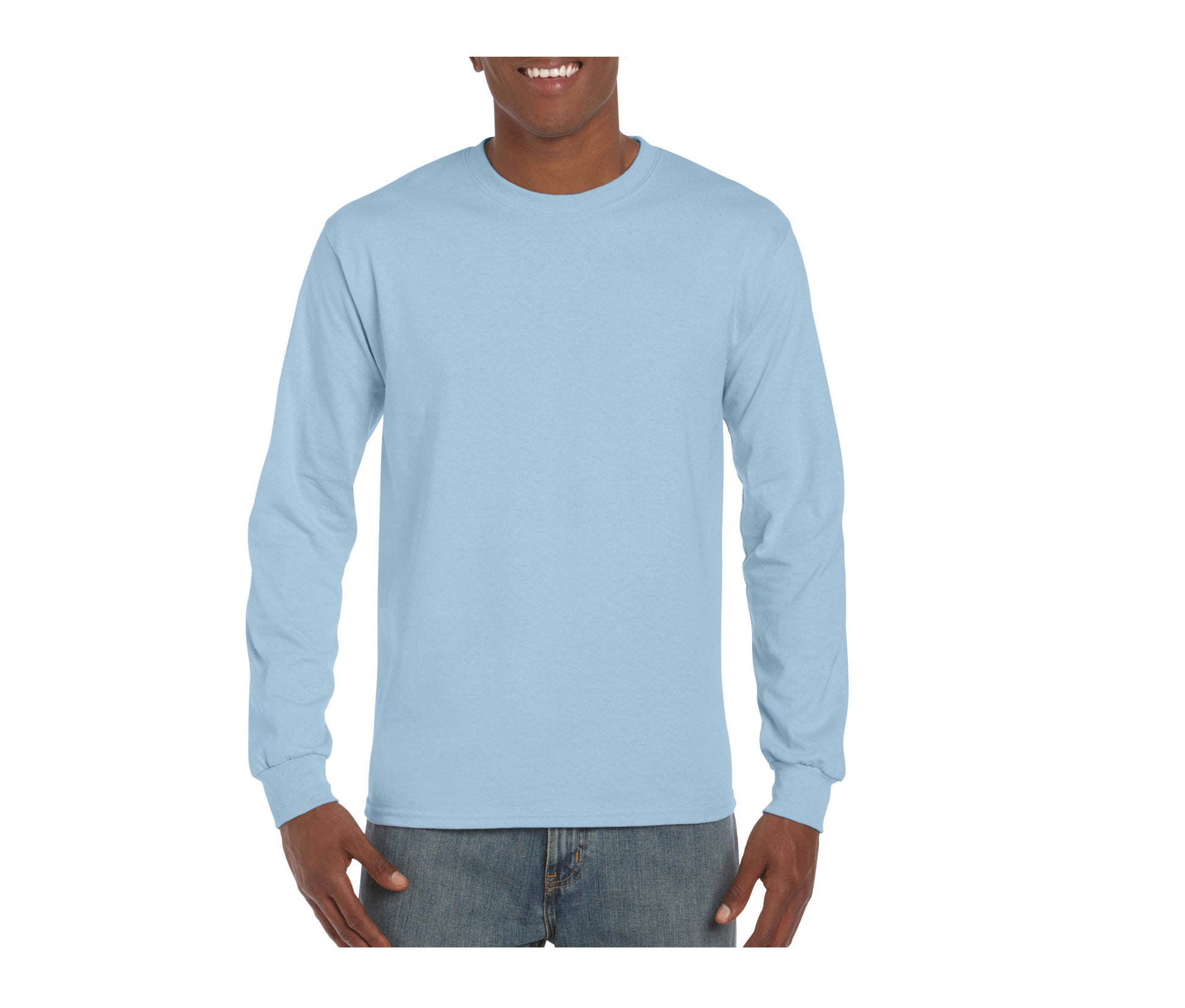 Tee-Shirt Manches Longues 200 - Light Blue