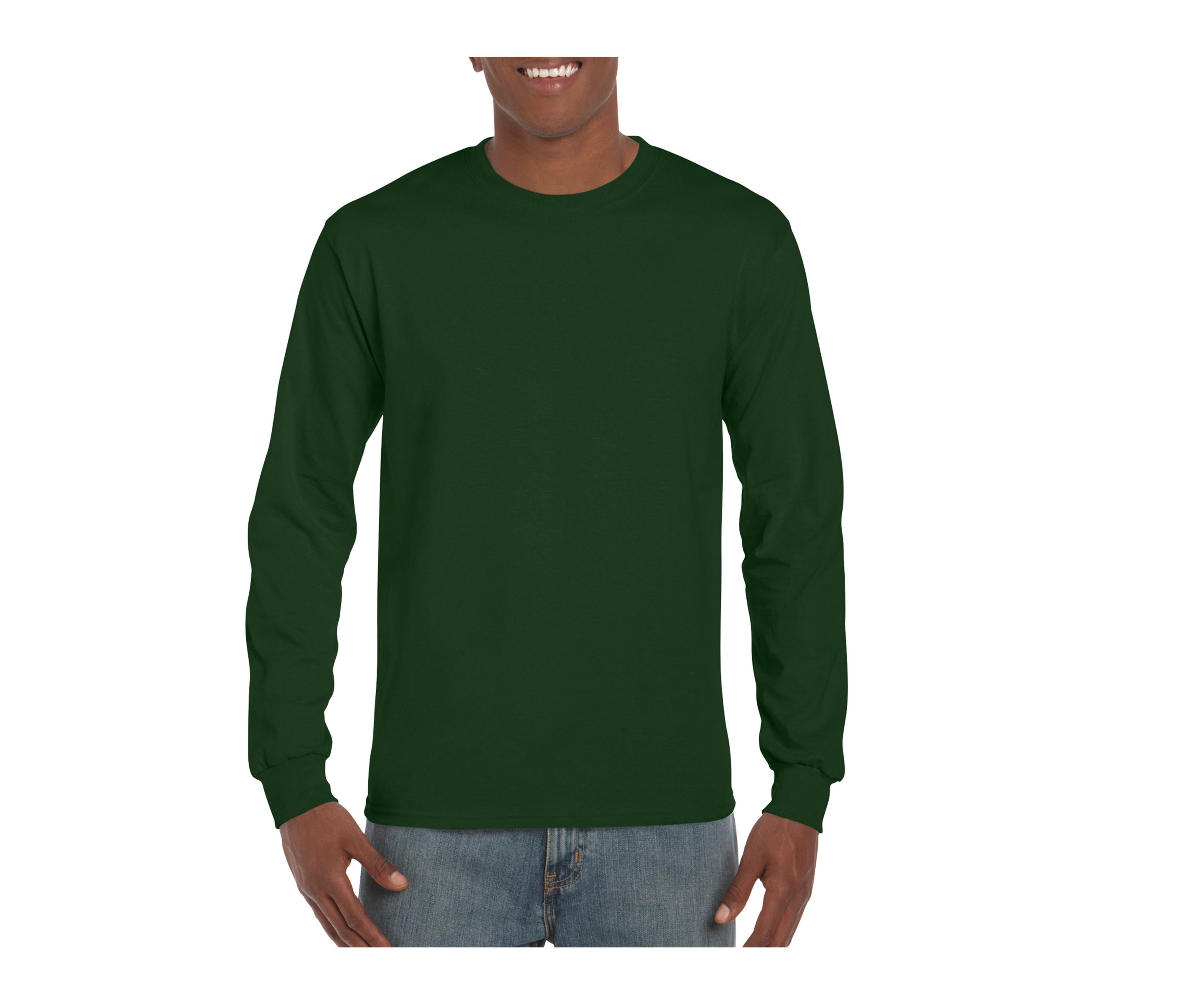 Tee-Shirt Manches Longues 200 - Forest Green
