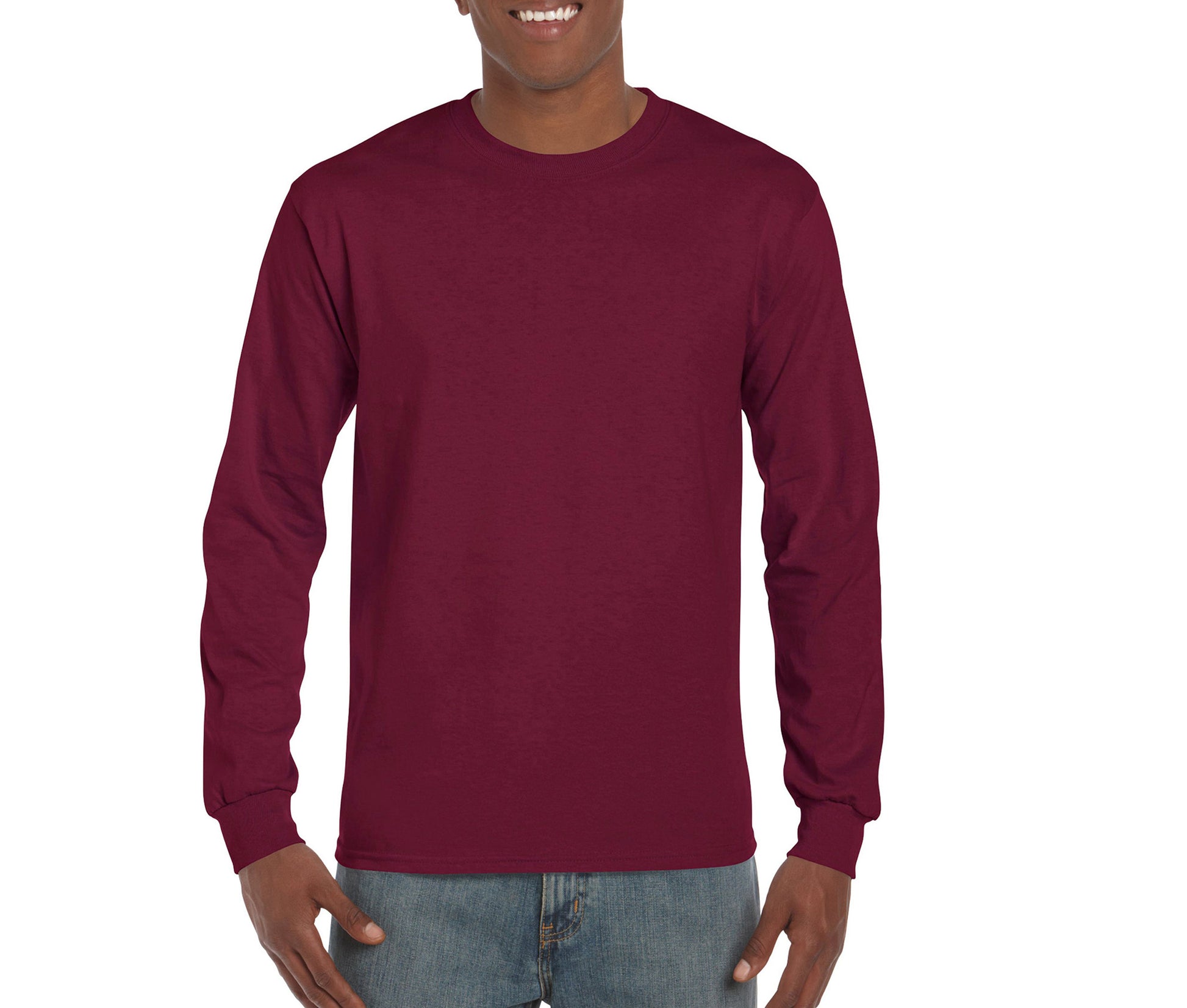 Tee-Shirt Manches Longues 200 - Maroon