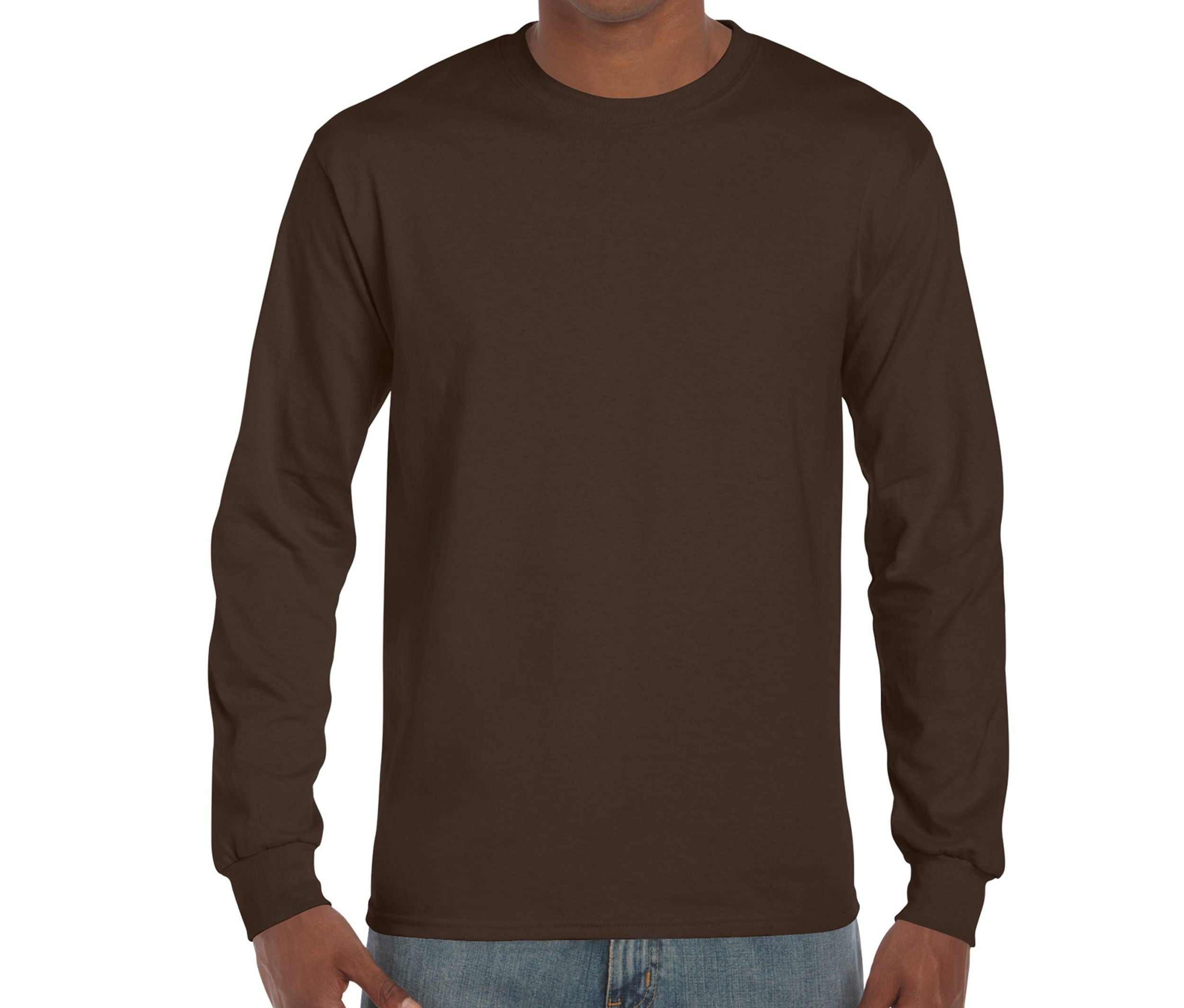 Tee-Shirt Manches Longues 200 - Dark Chocolate