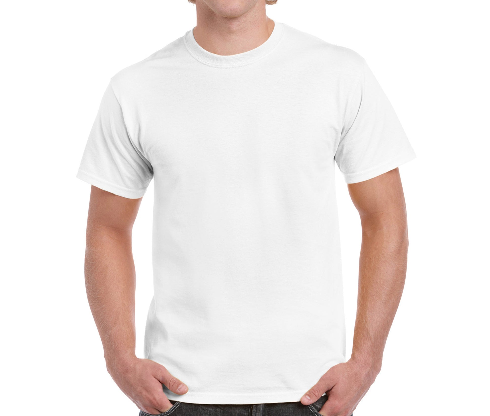 Tee-Shirt Col Rond 200 - White