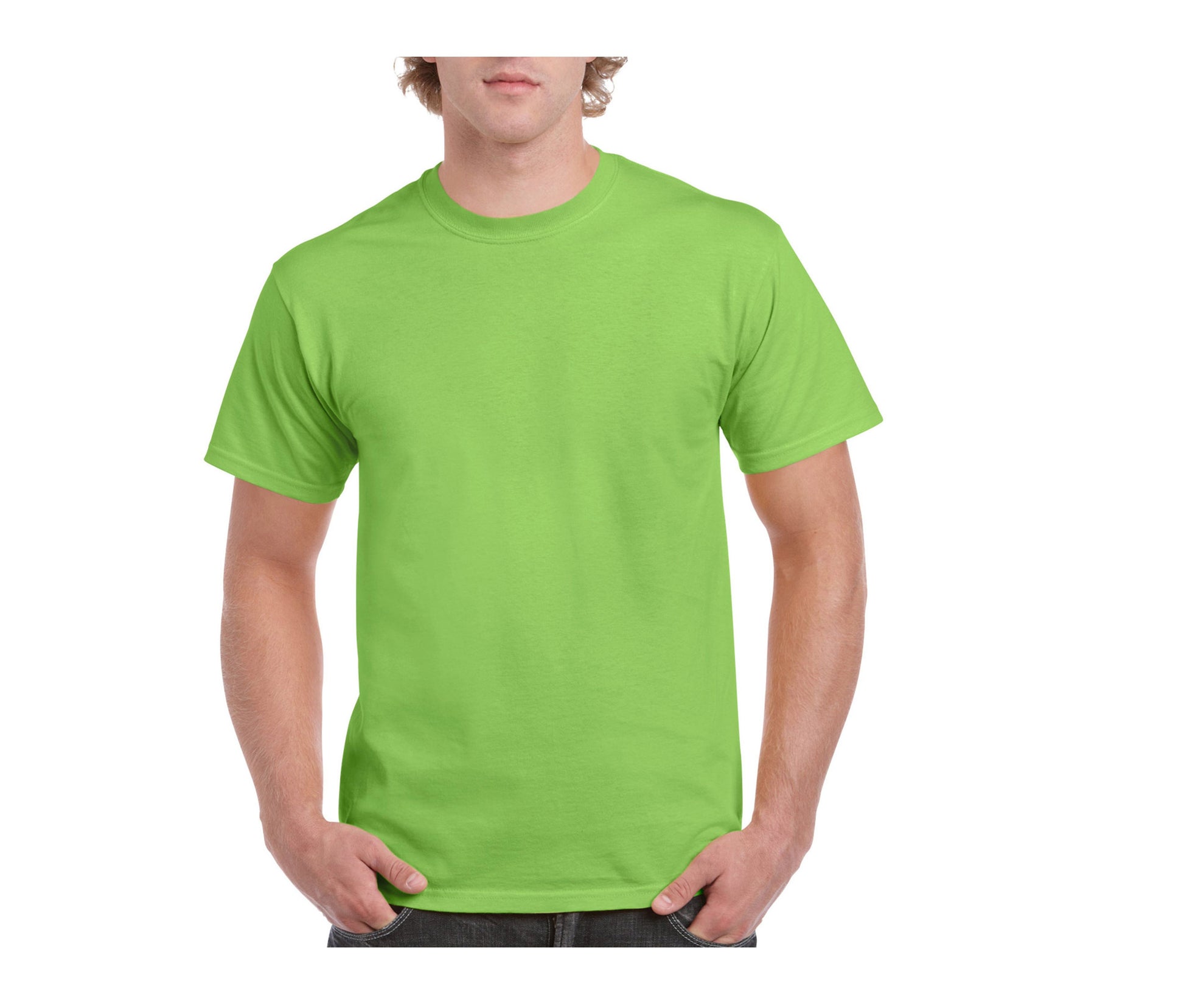 Tee-Shirt Col Rond 200 - Lime