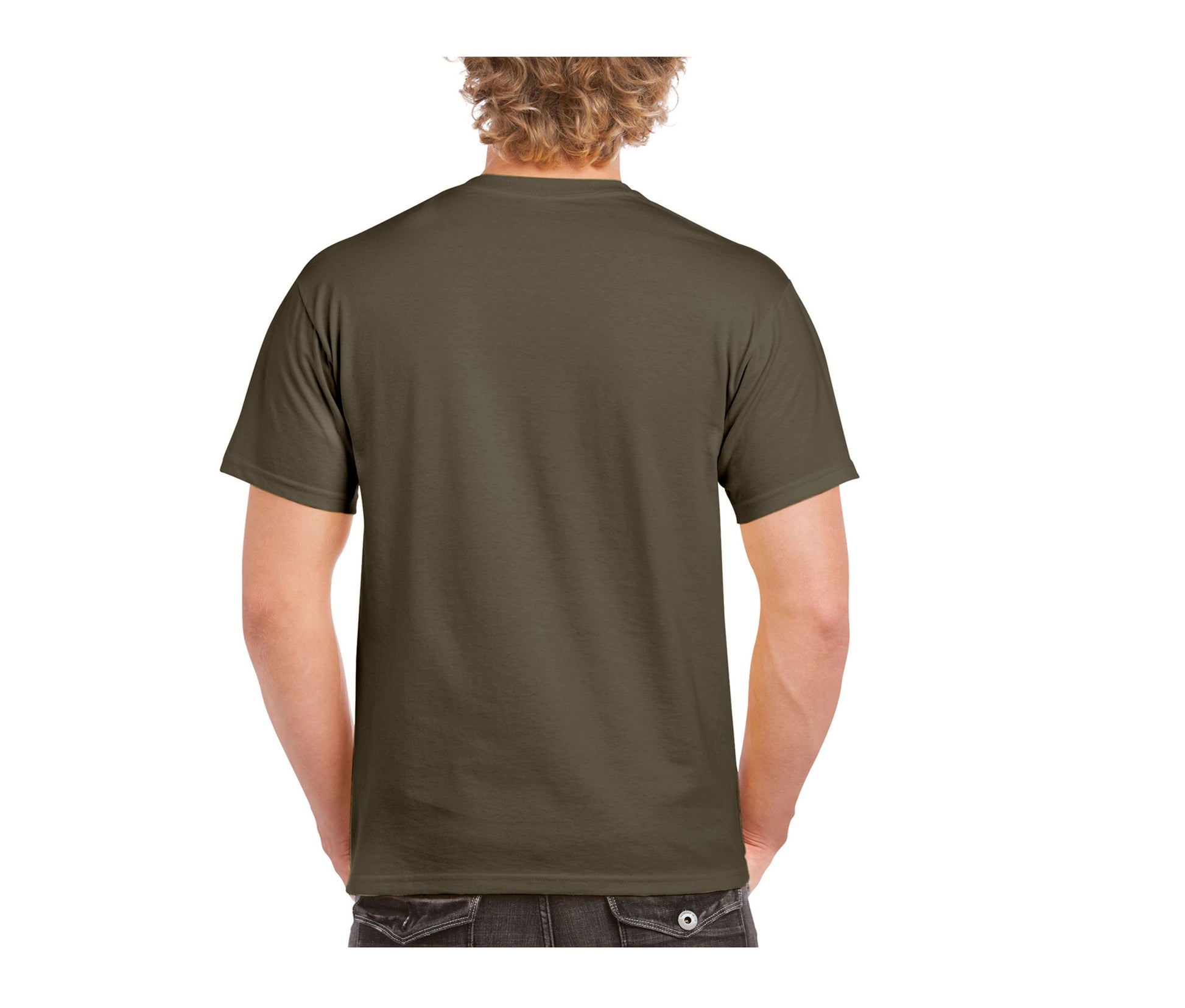 Tee-Shirt Col Rond 200 - Olive