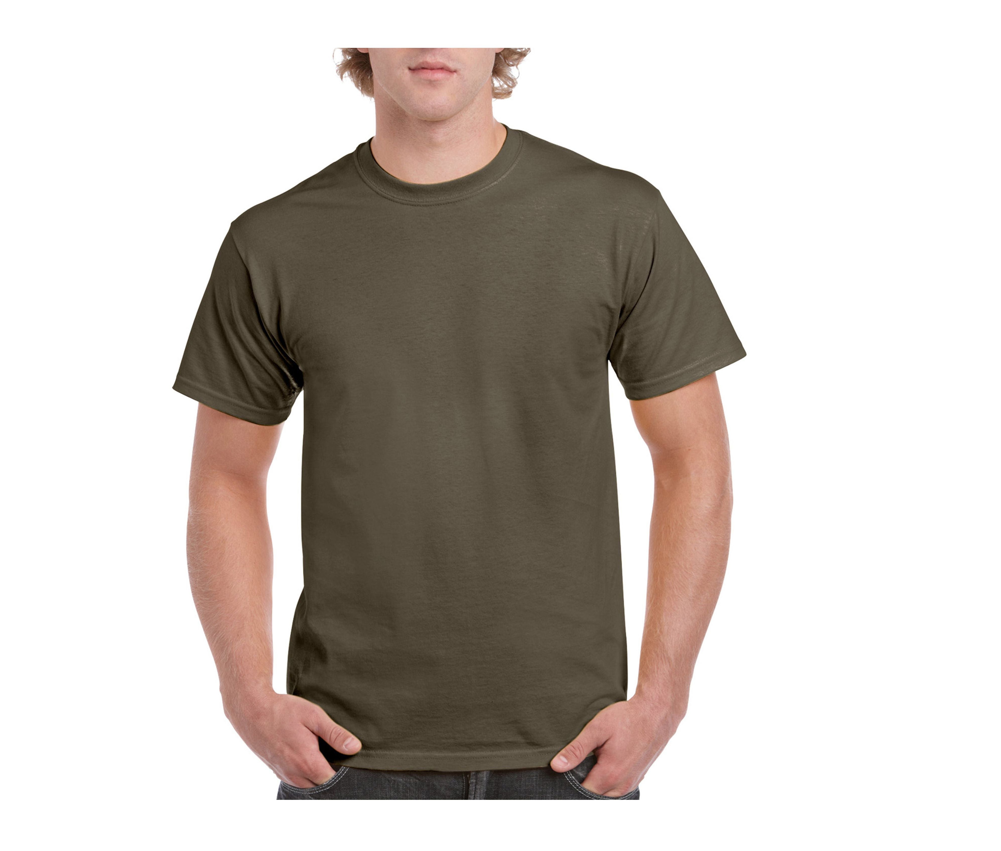 Tee-Shirt Col Rond 200 - Olive