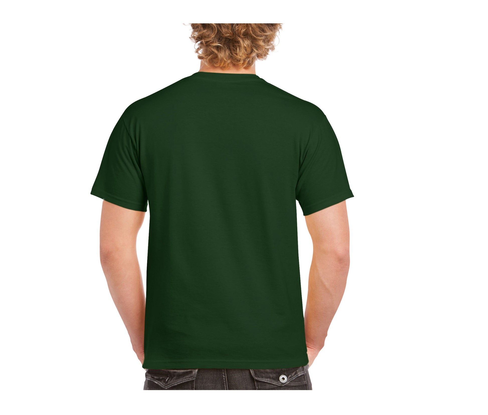Tee-Shirt Col Rond 200 - Forest Green