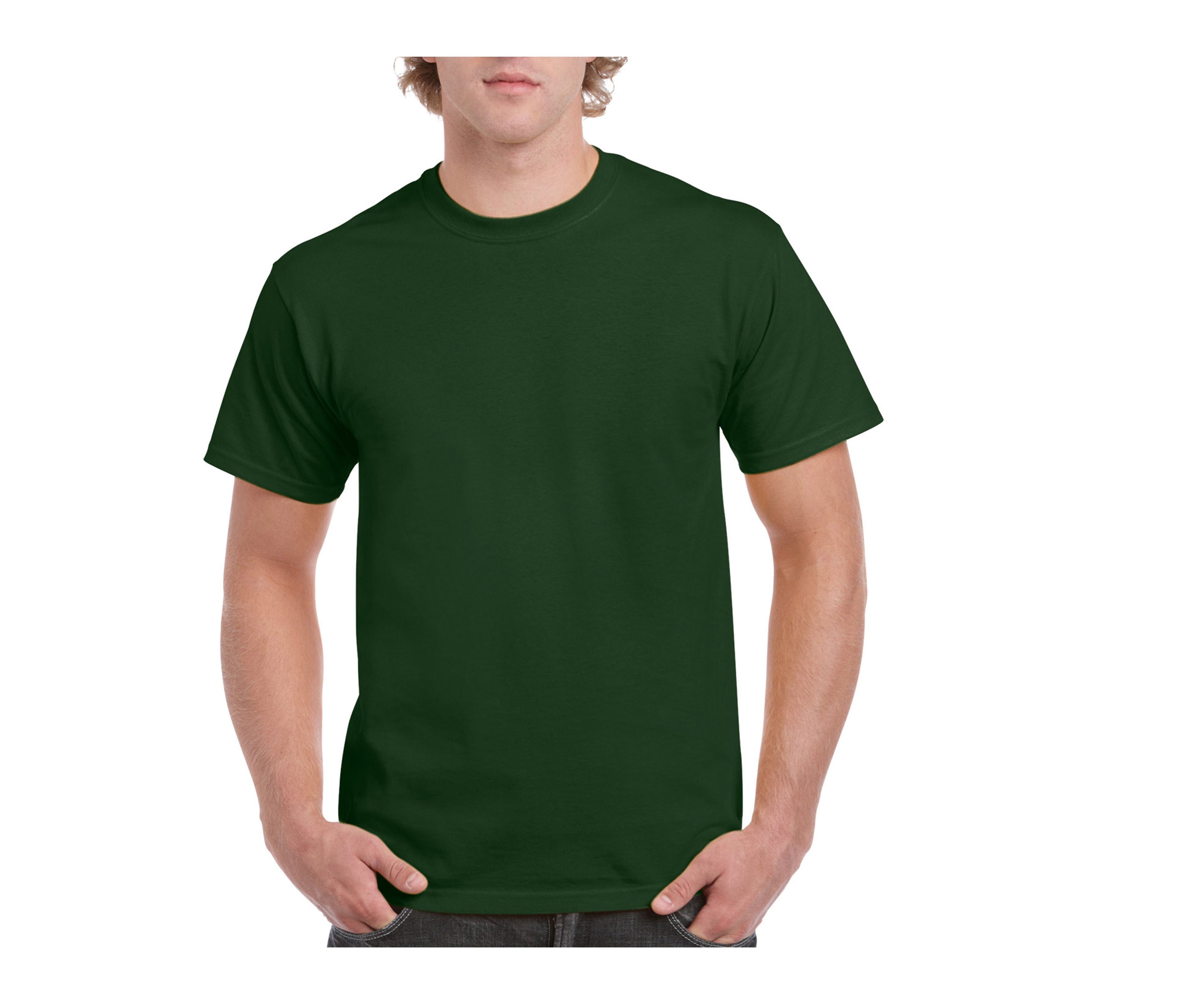 Tee-Shirt Col Rond 200 - Forest Green