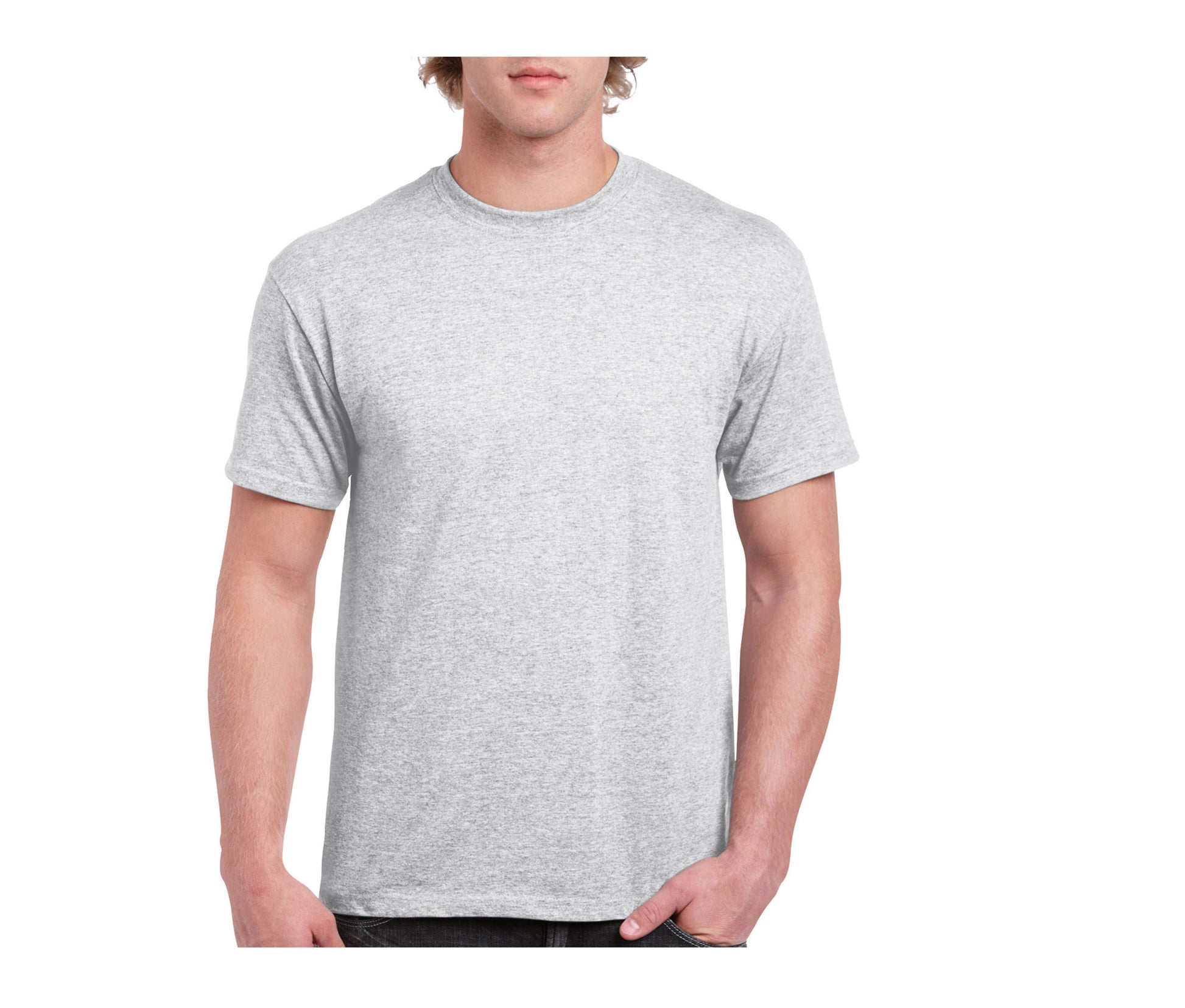 Tee-Shirt Col Rond 200 - Ash