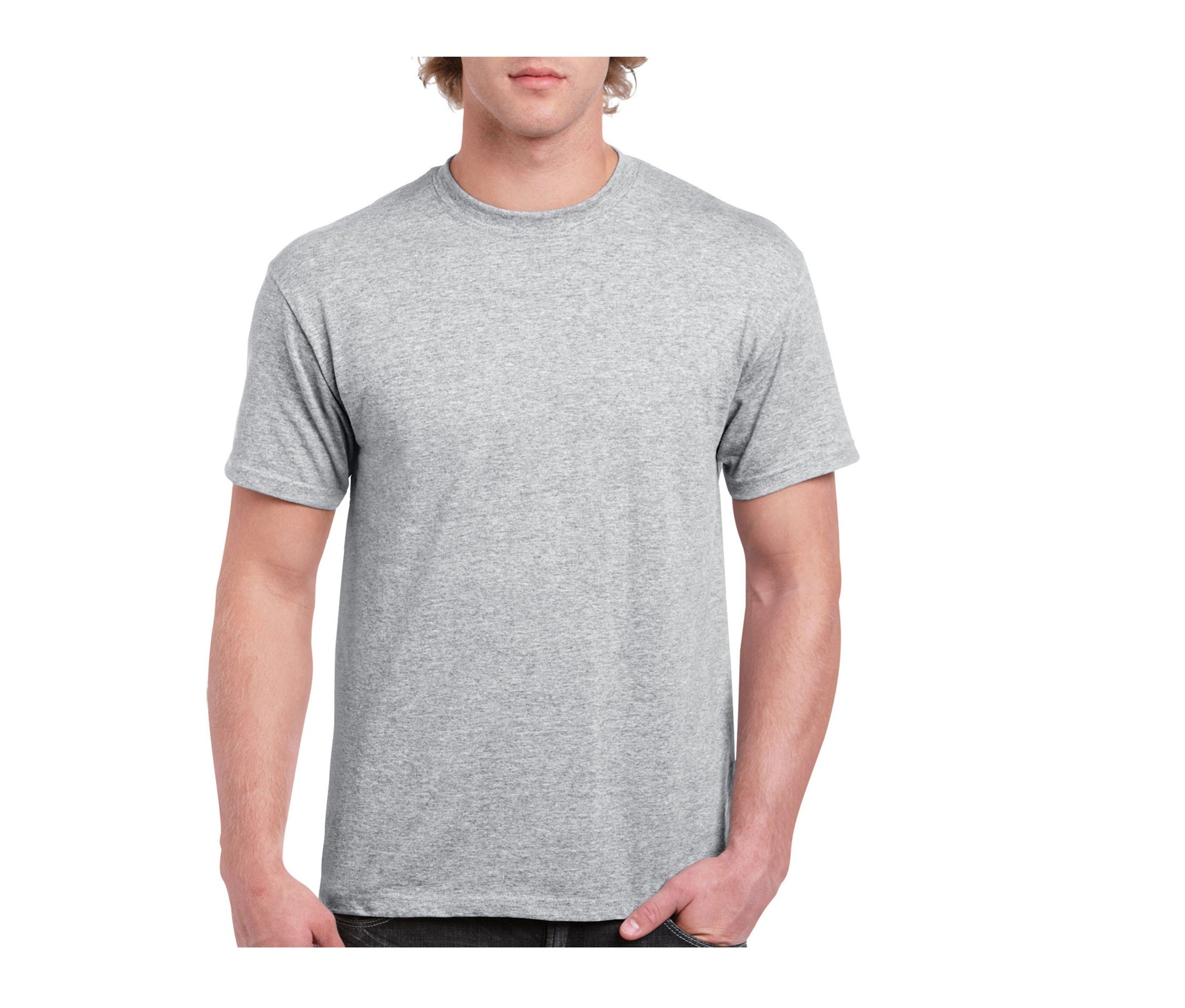 Tee-Shirt Col Rond 200 - Sport Grey