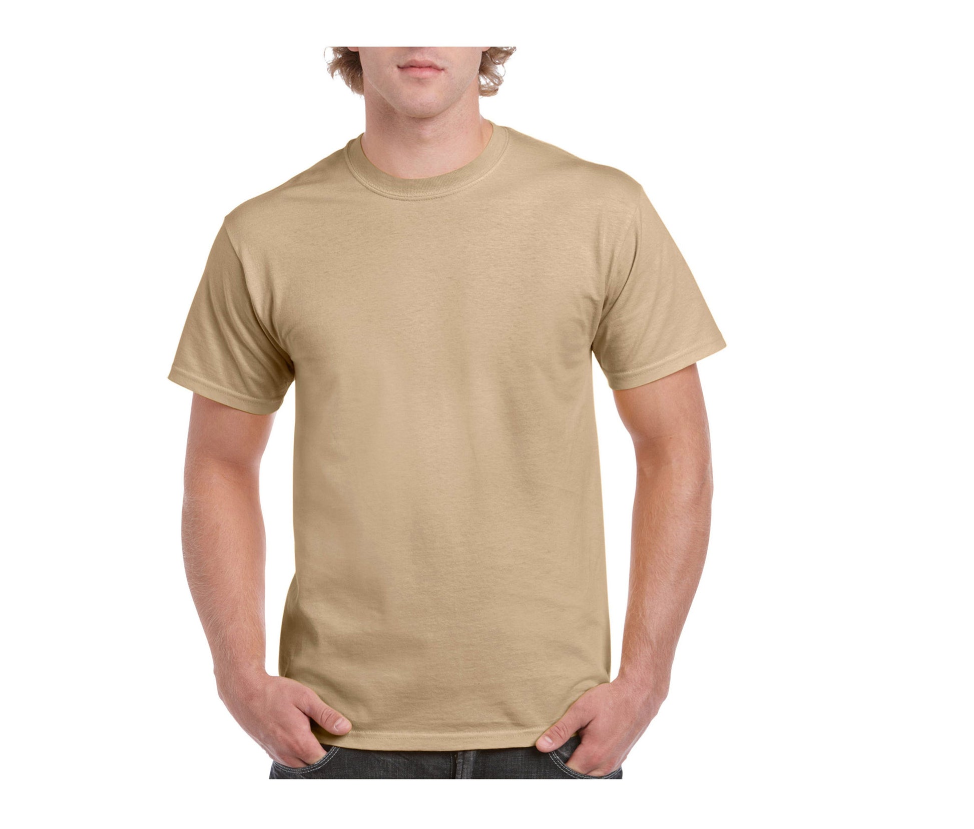 Tee-Shirt Col Rond 200 - Tan