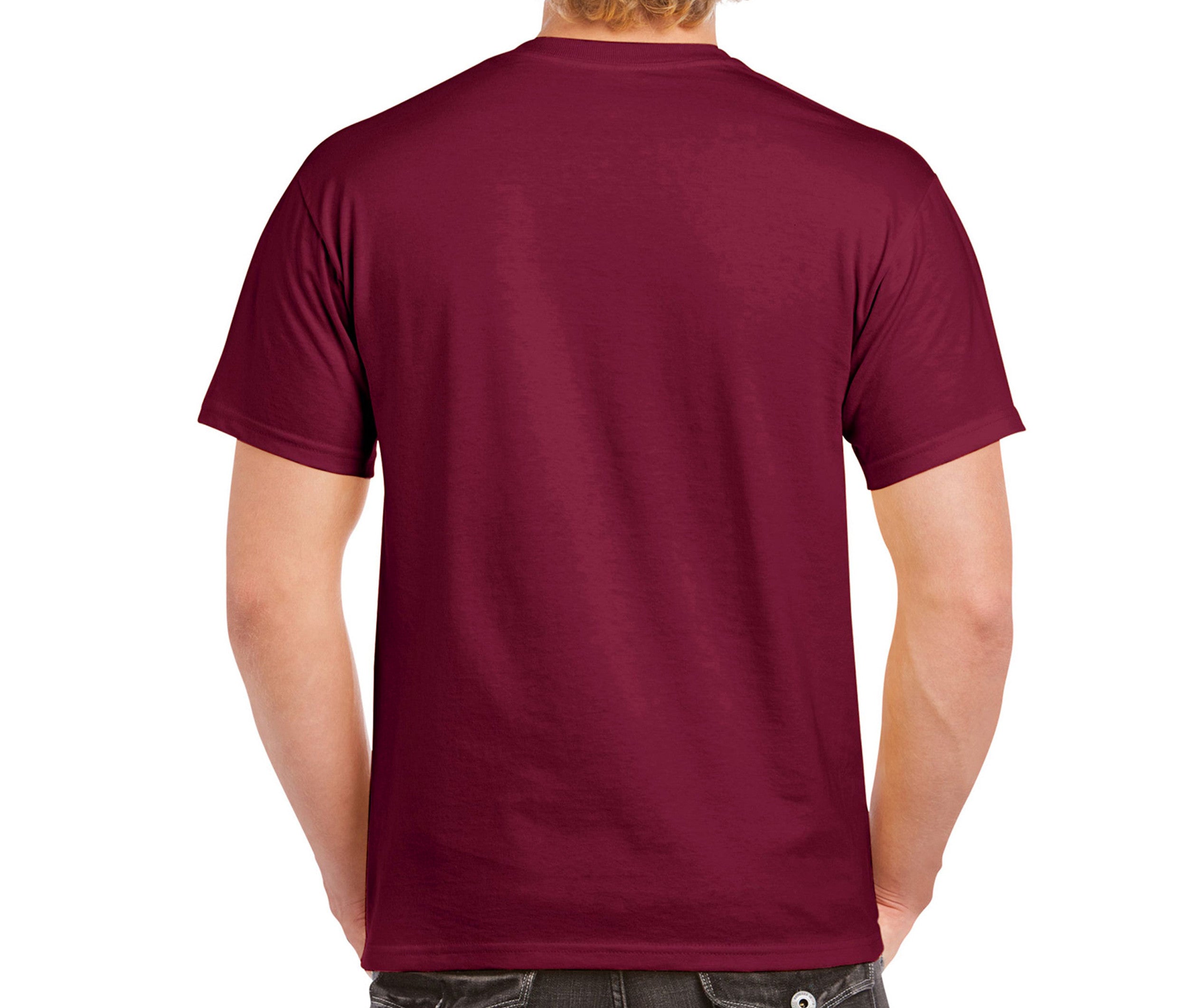 Tee-Shirt Col Rond 200 - Maroon