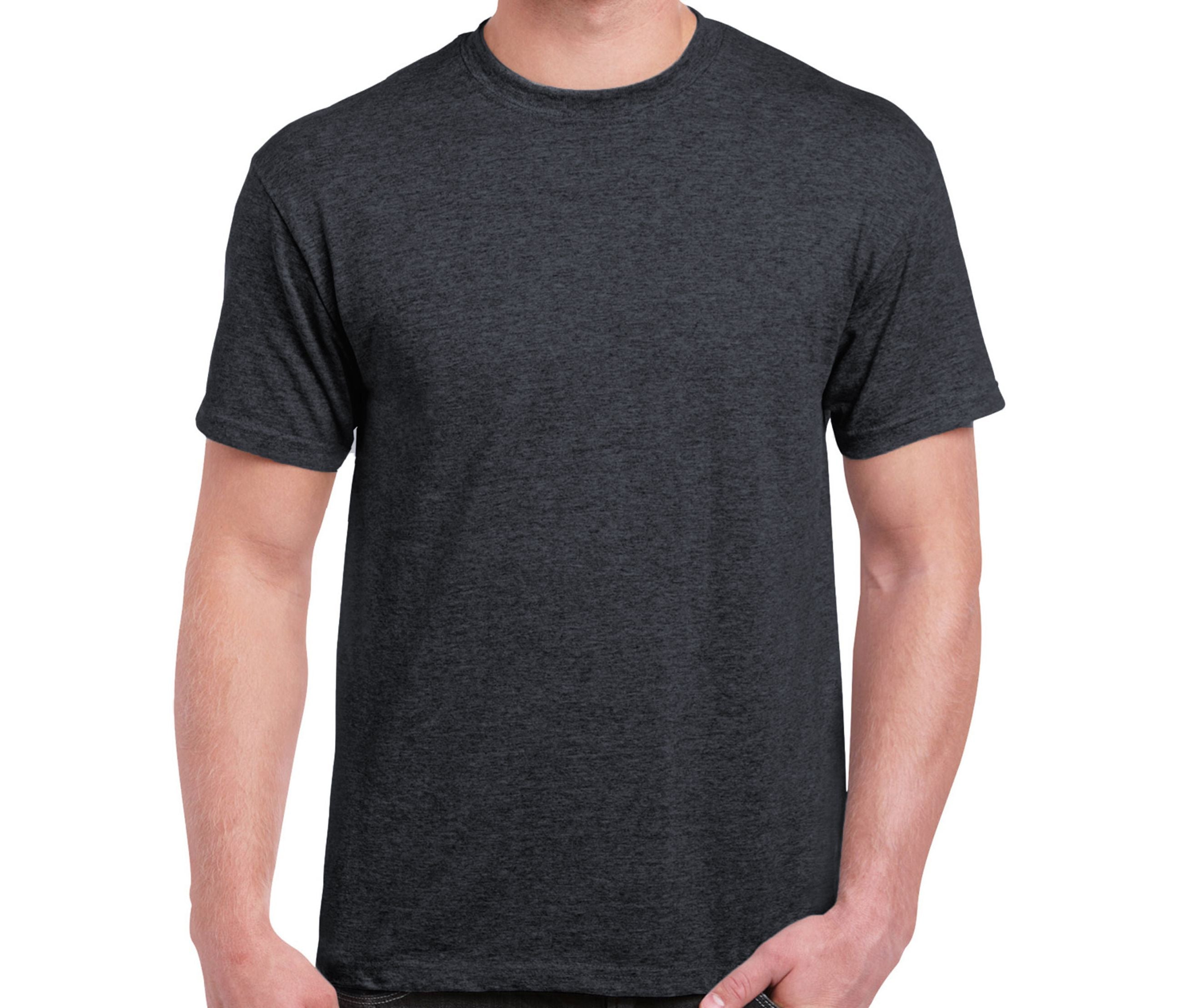 Tee-Shirt Col Rond 200 - Dark Heather