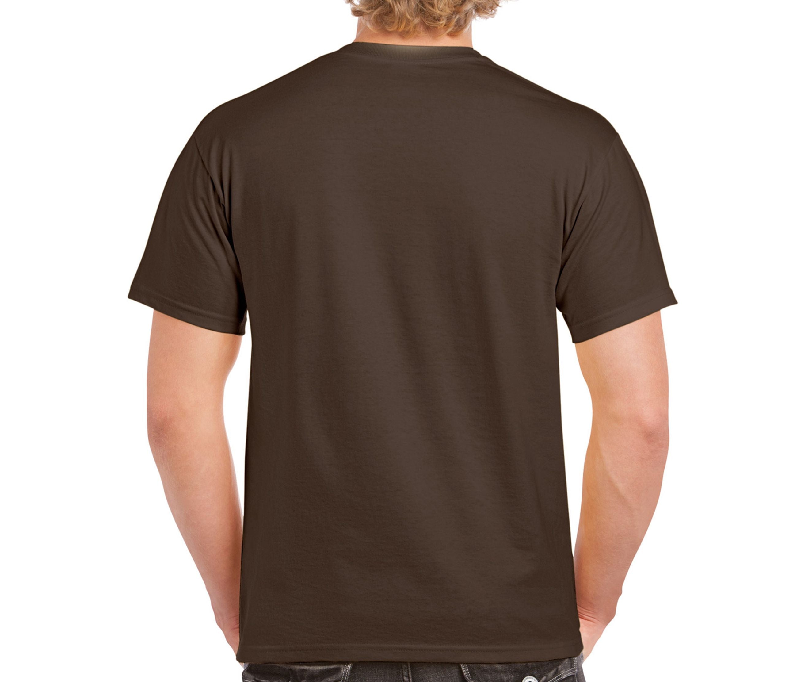 Tee-Shirt Col Rond 200 - Dark Chocolate