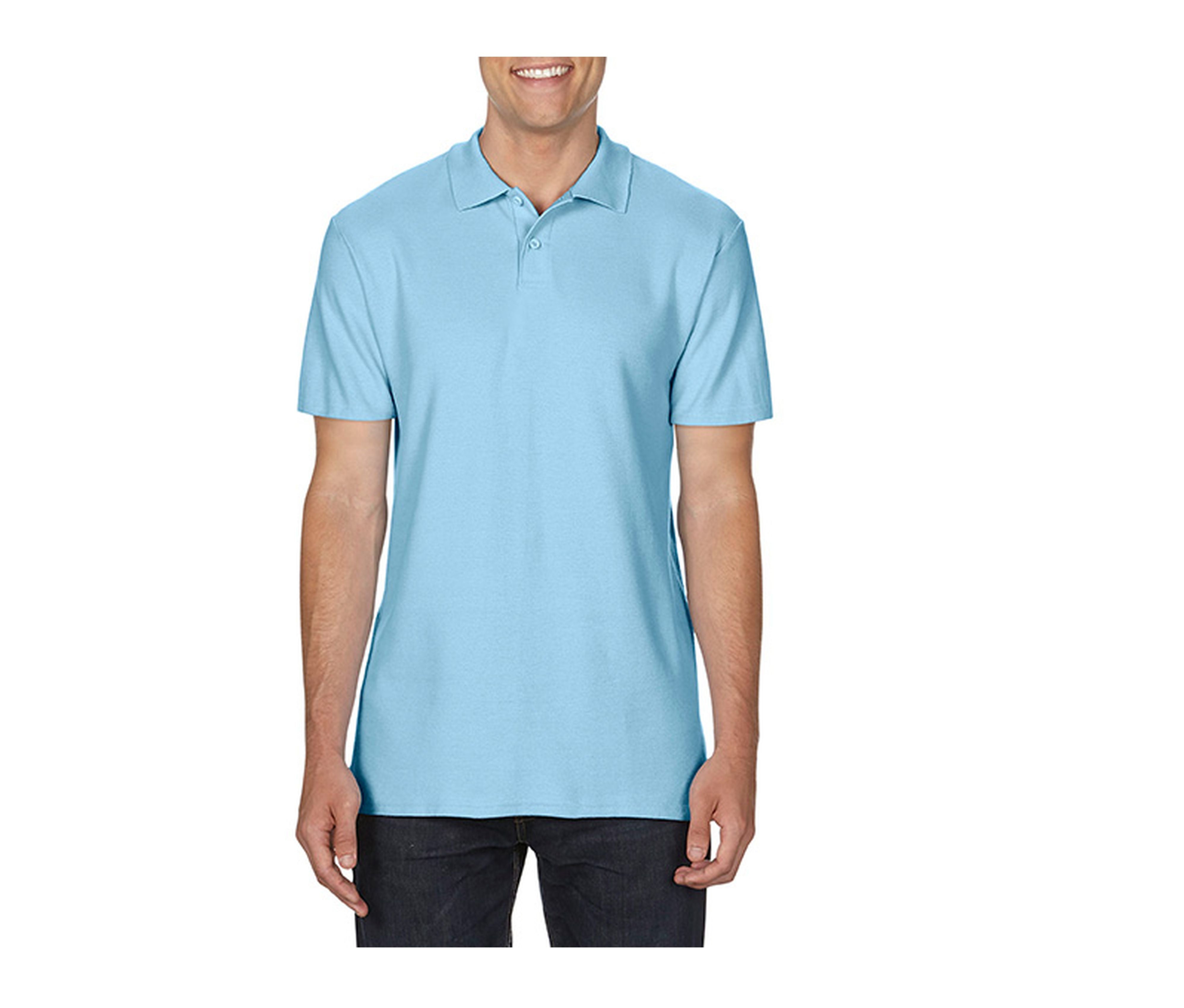 Polo Piqué Homme - Light Blue