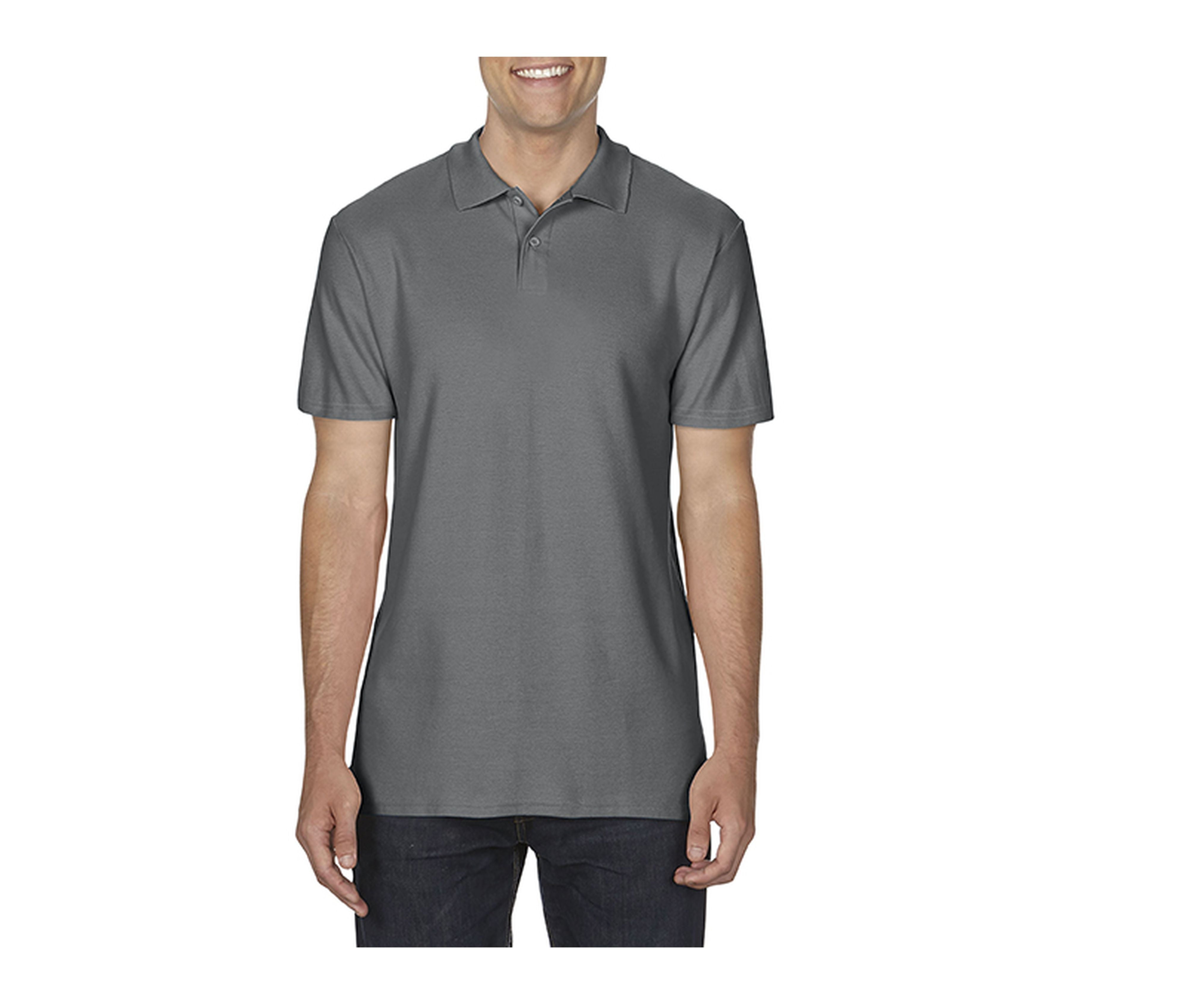 Polo Piqué Homme - Charcoal