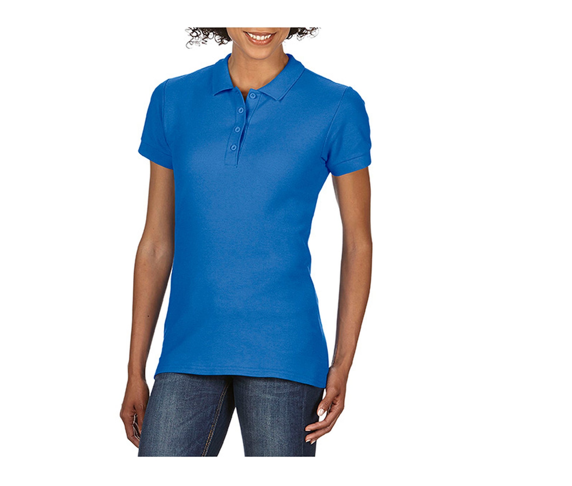 Polo Piqué Femme - Royal