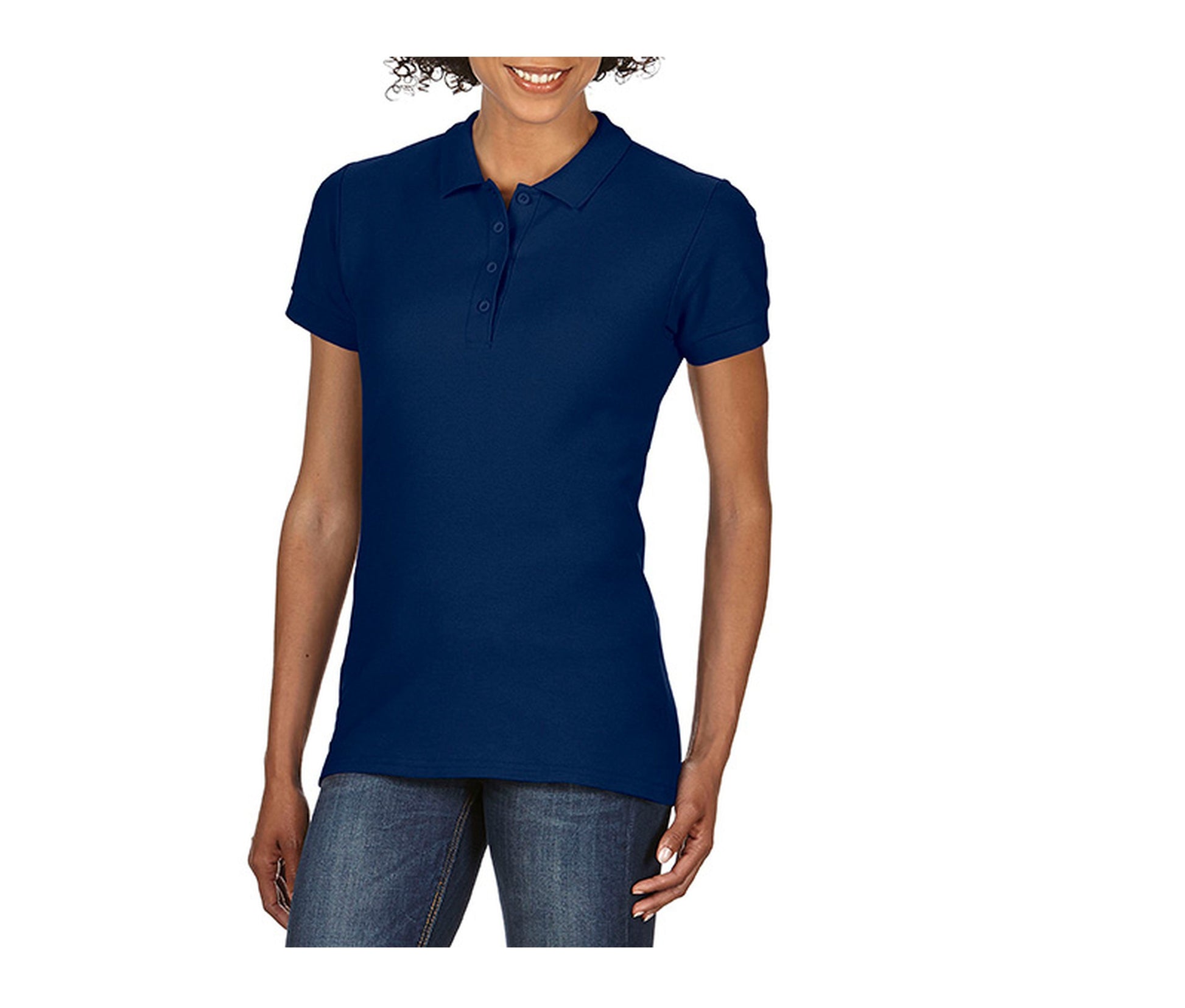 Polo Piqué Femme - Navy