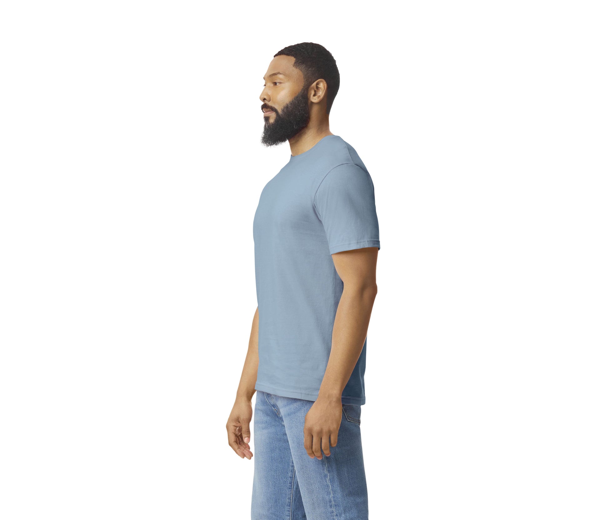 Tee-Shirt Col Rond 150 - Stone Blue