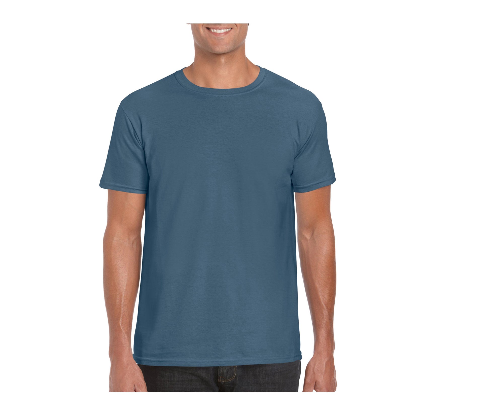 Tee-Shirt Col Rond 150 - Indigo Blue