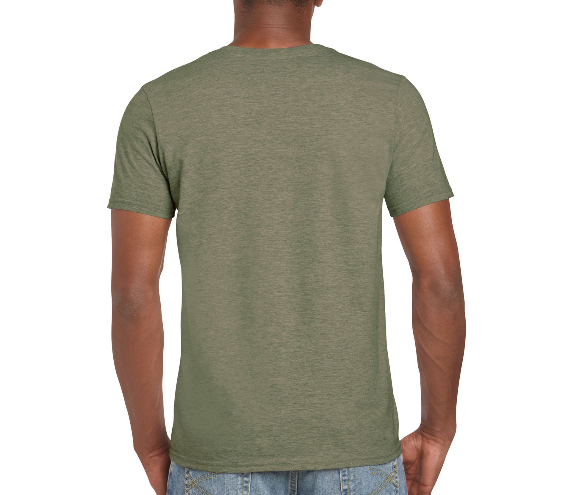 Tee-Shirt Col Rond 150 - Heather Military Green