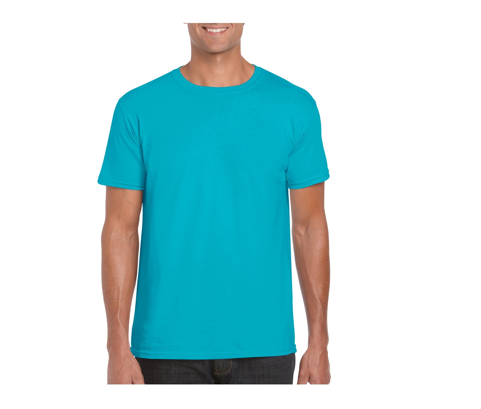 Tee-Shirt Col Rond 150 - Tropical Blue