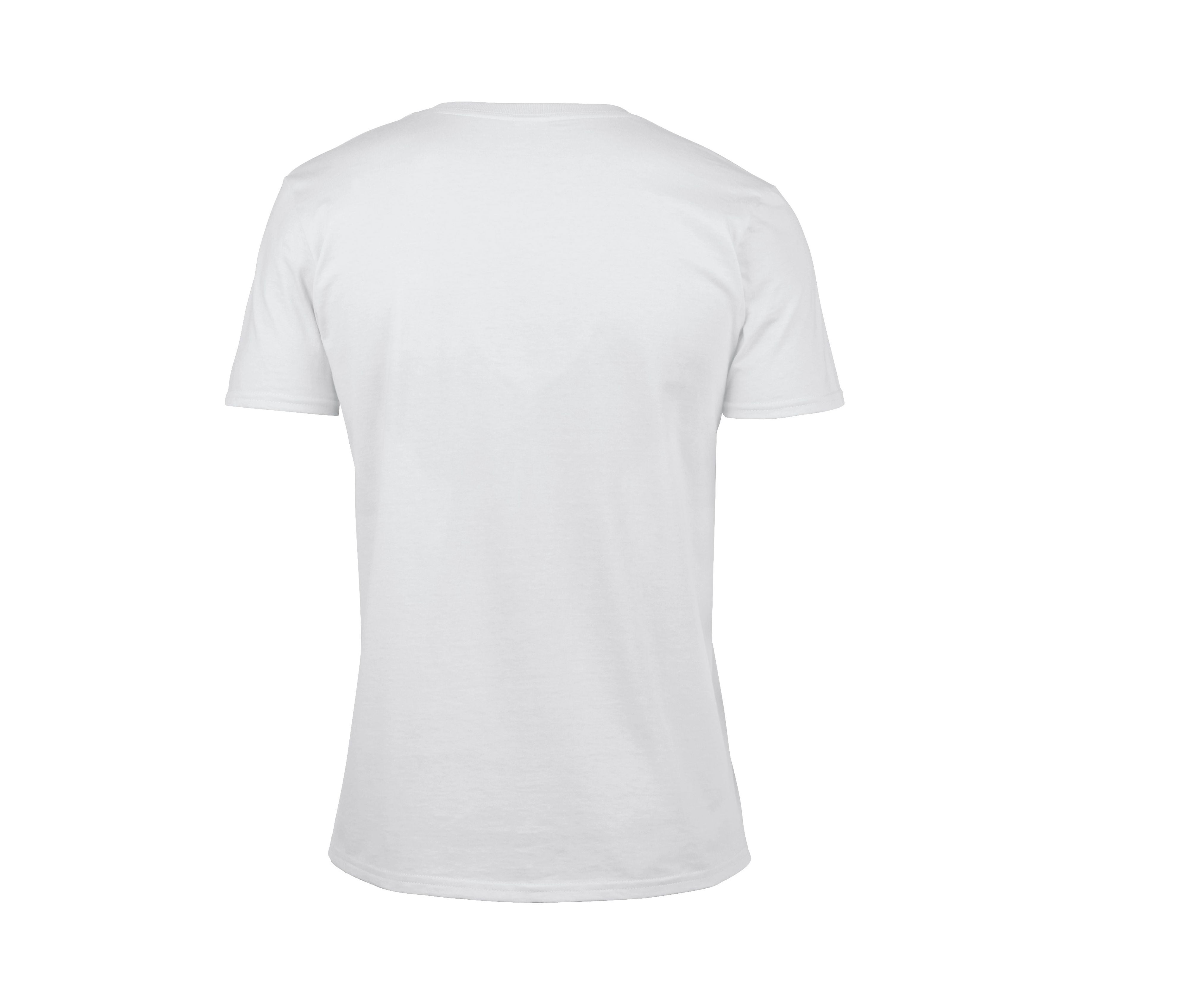 Tee-Shirt Col V Homme - White