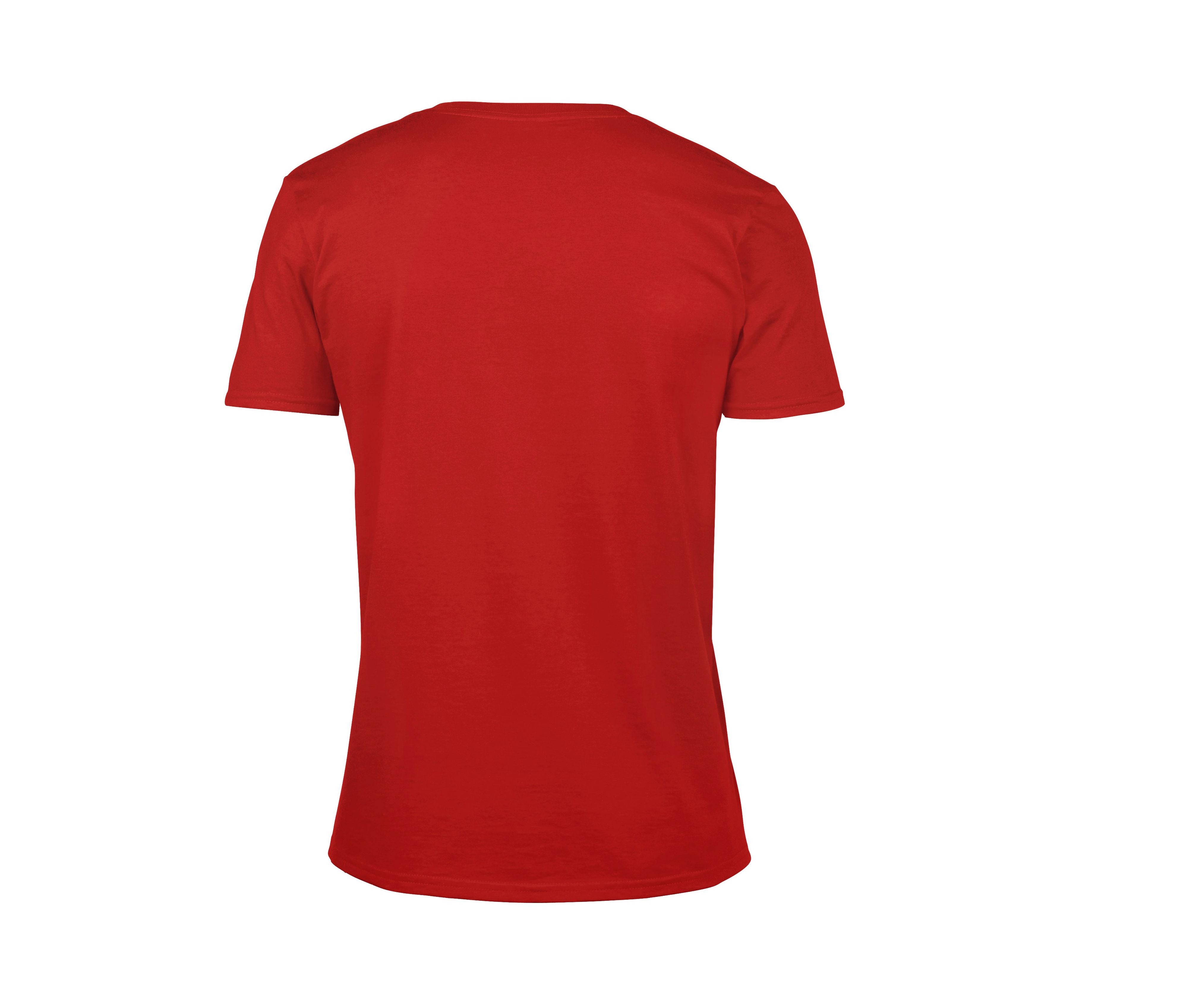 Tee-Shirt Col V Homme - Red