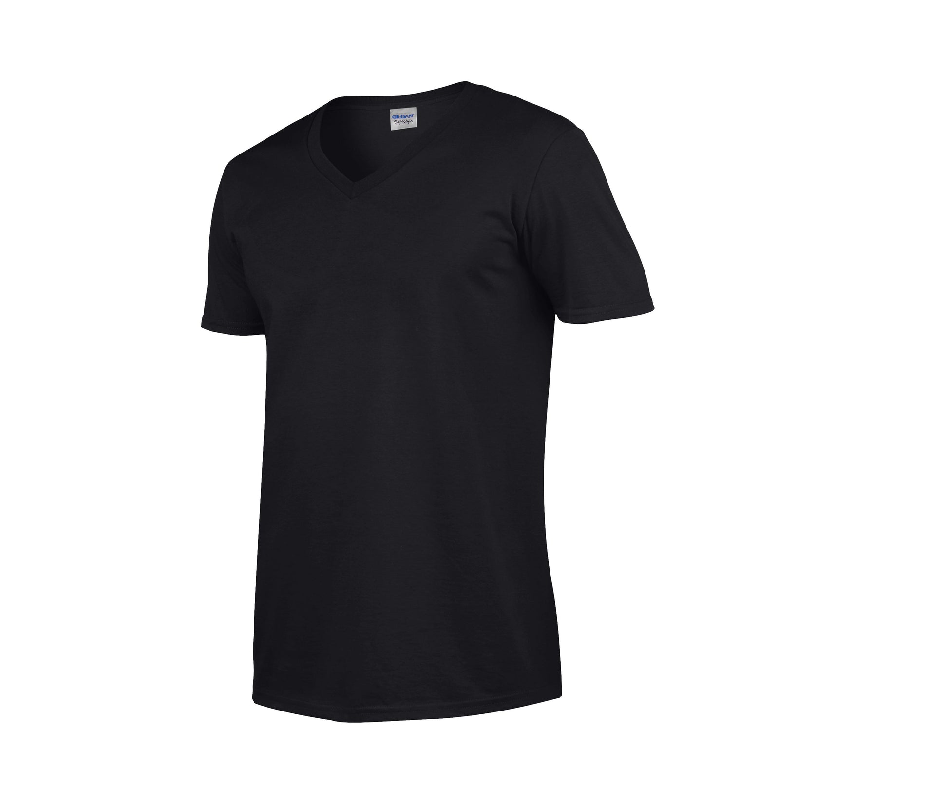 Tee-Shirt Col V Homme - Black