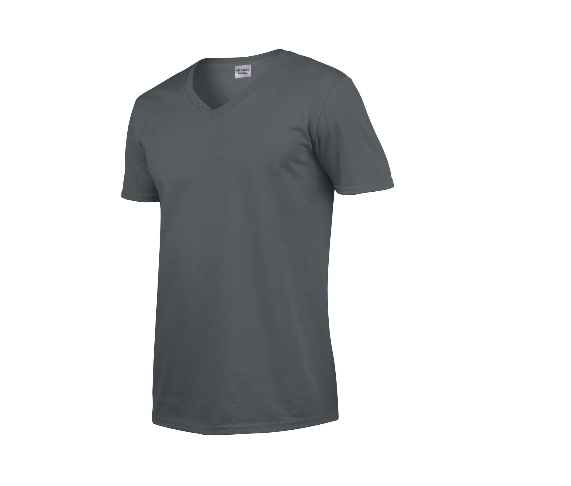 Tee-Shirt Col V Homme - Charcoal