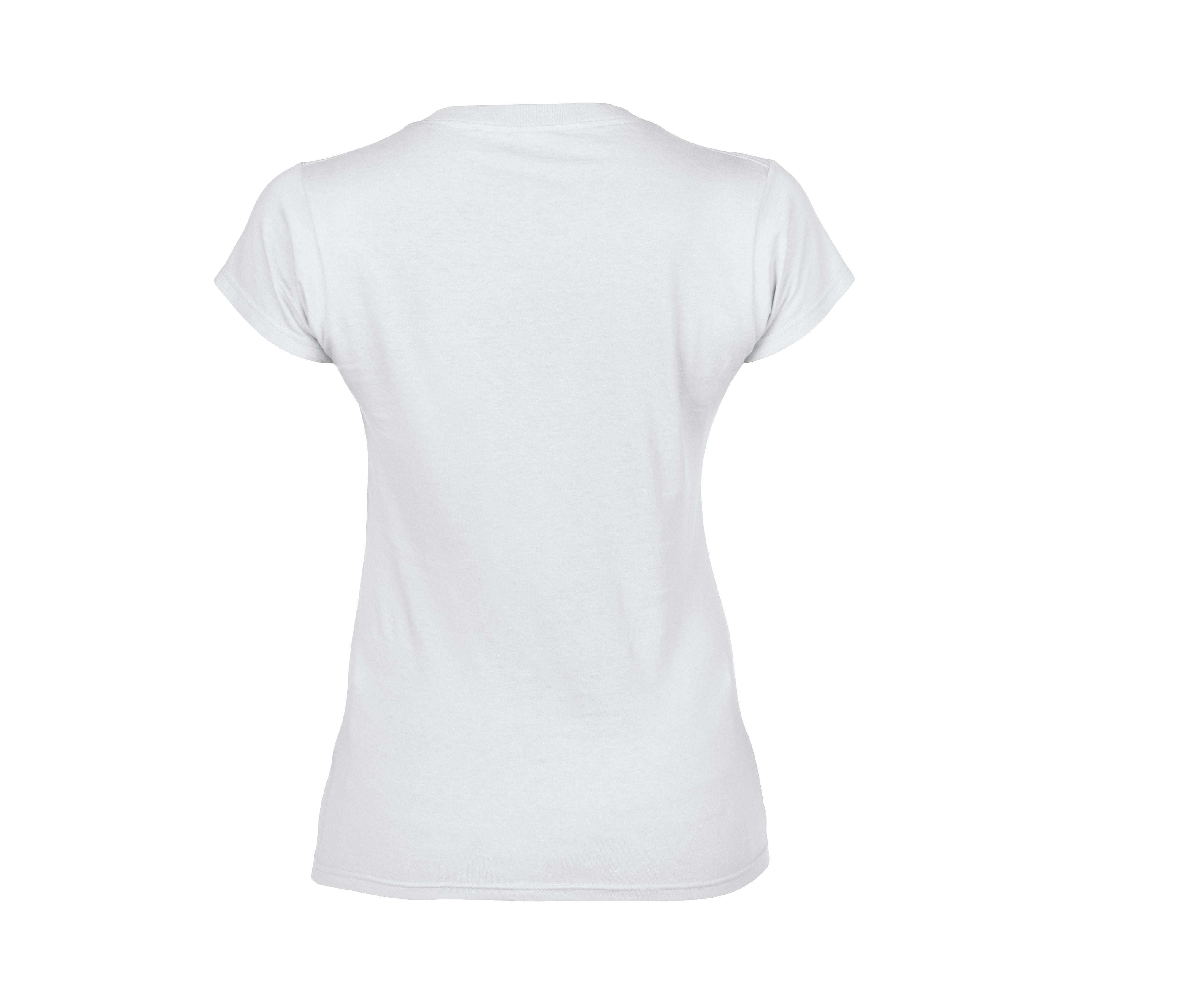 Tee-Shirt Col V Femme - White