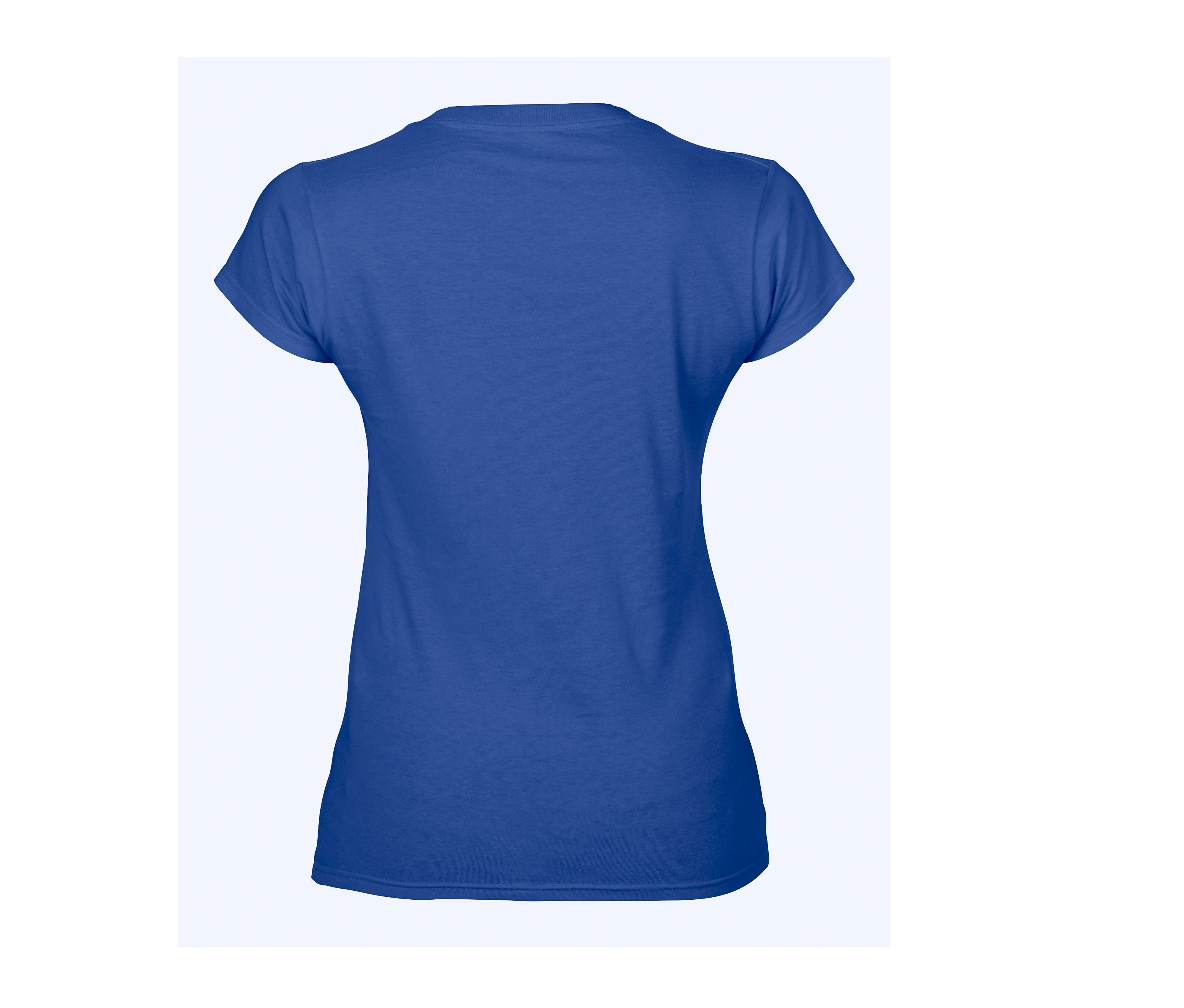 Tee-Shirt Col V Femme - Royal