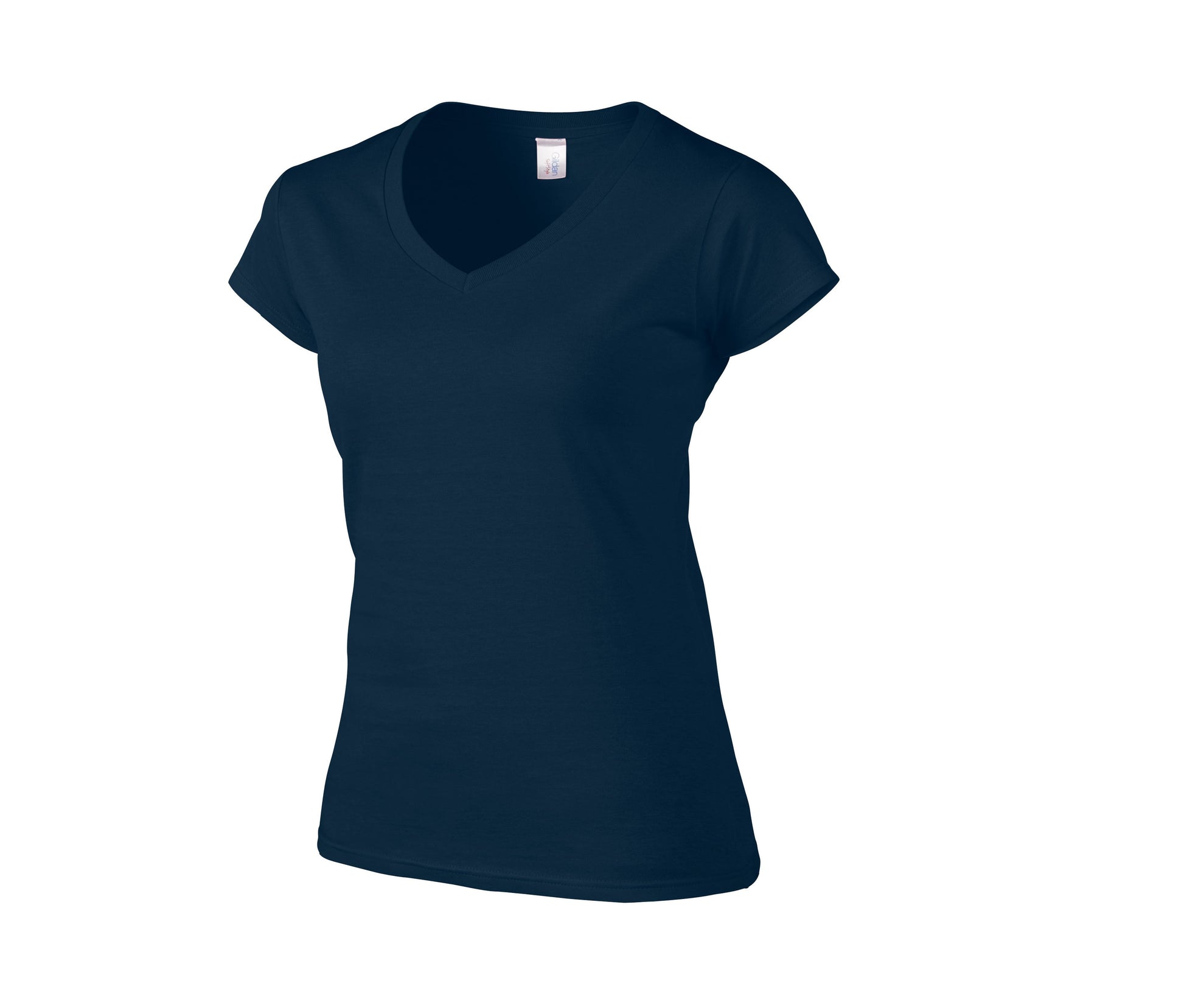 Tee-Shirt Col V Femme - Navy