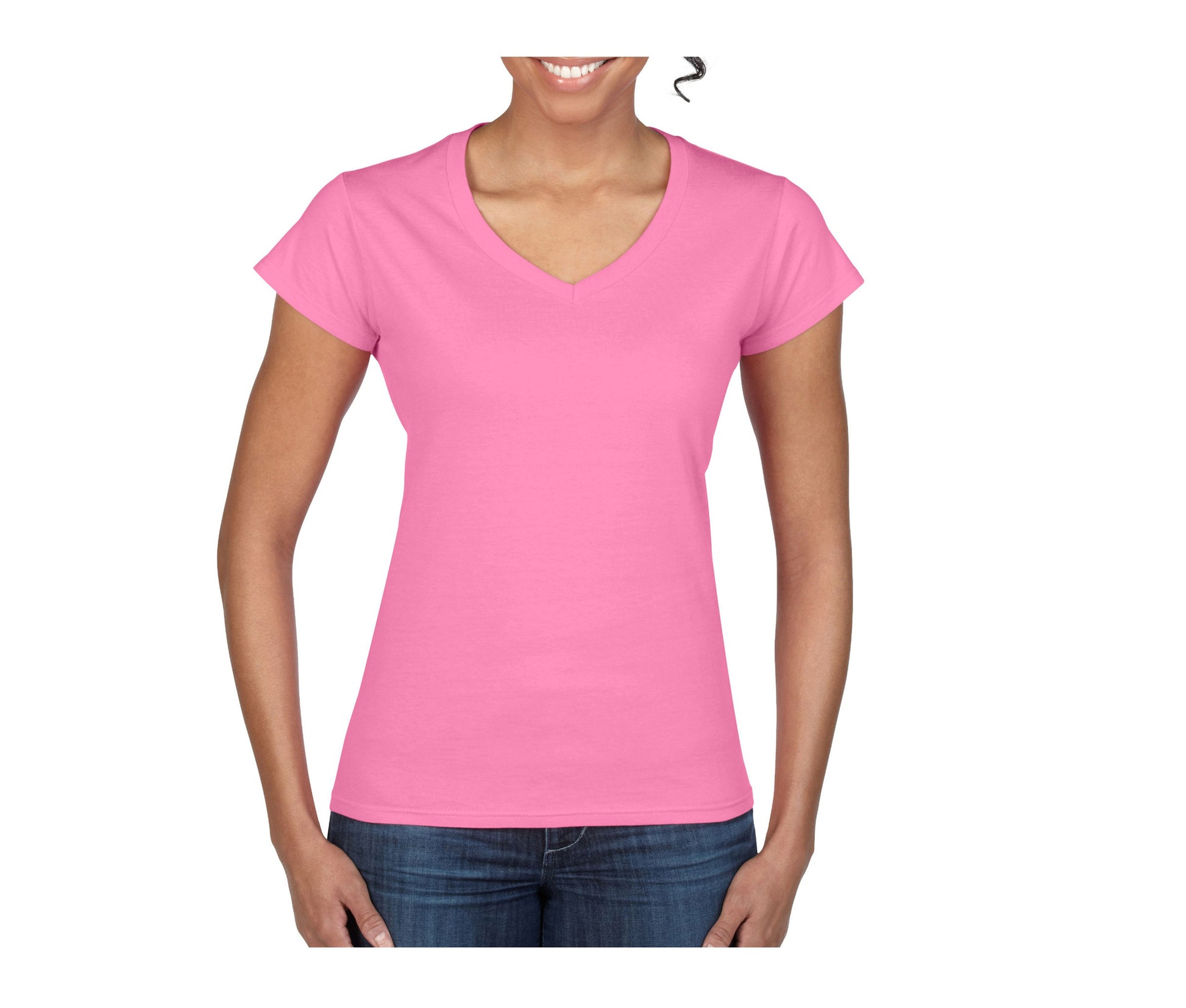 Tee-Shirt Col V Femme - Azalea